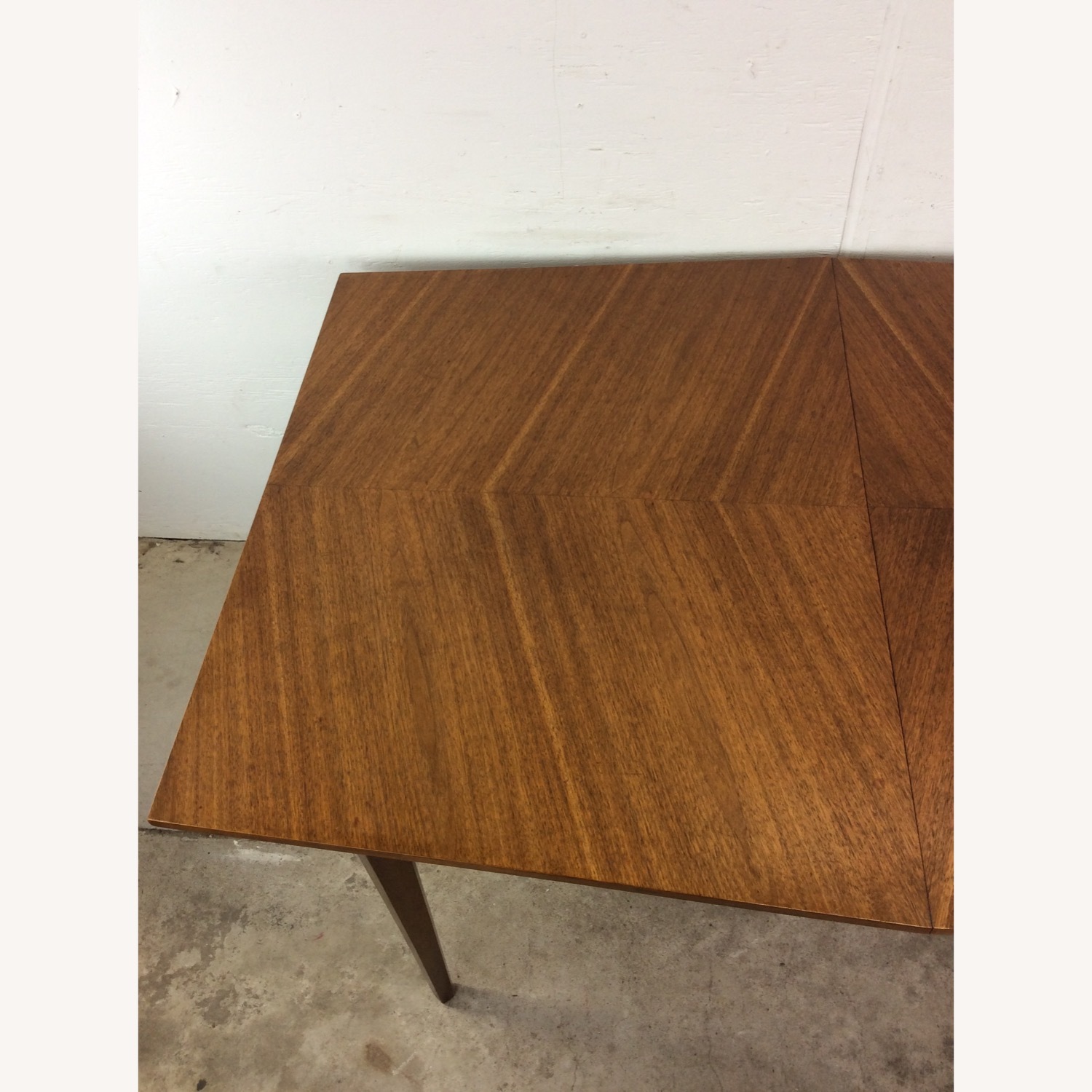 Mid Century Modern Walnut Dining Table with Leaf - image-6