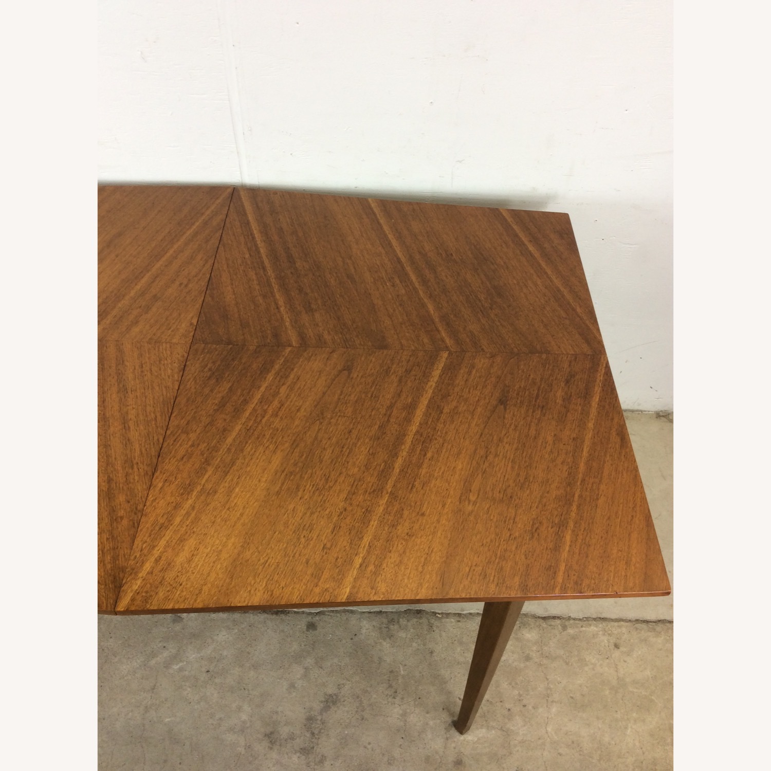 Mid Century Modern Walnut Dining Table with Leaf - image-7