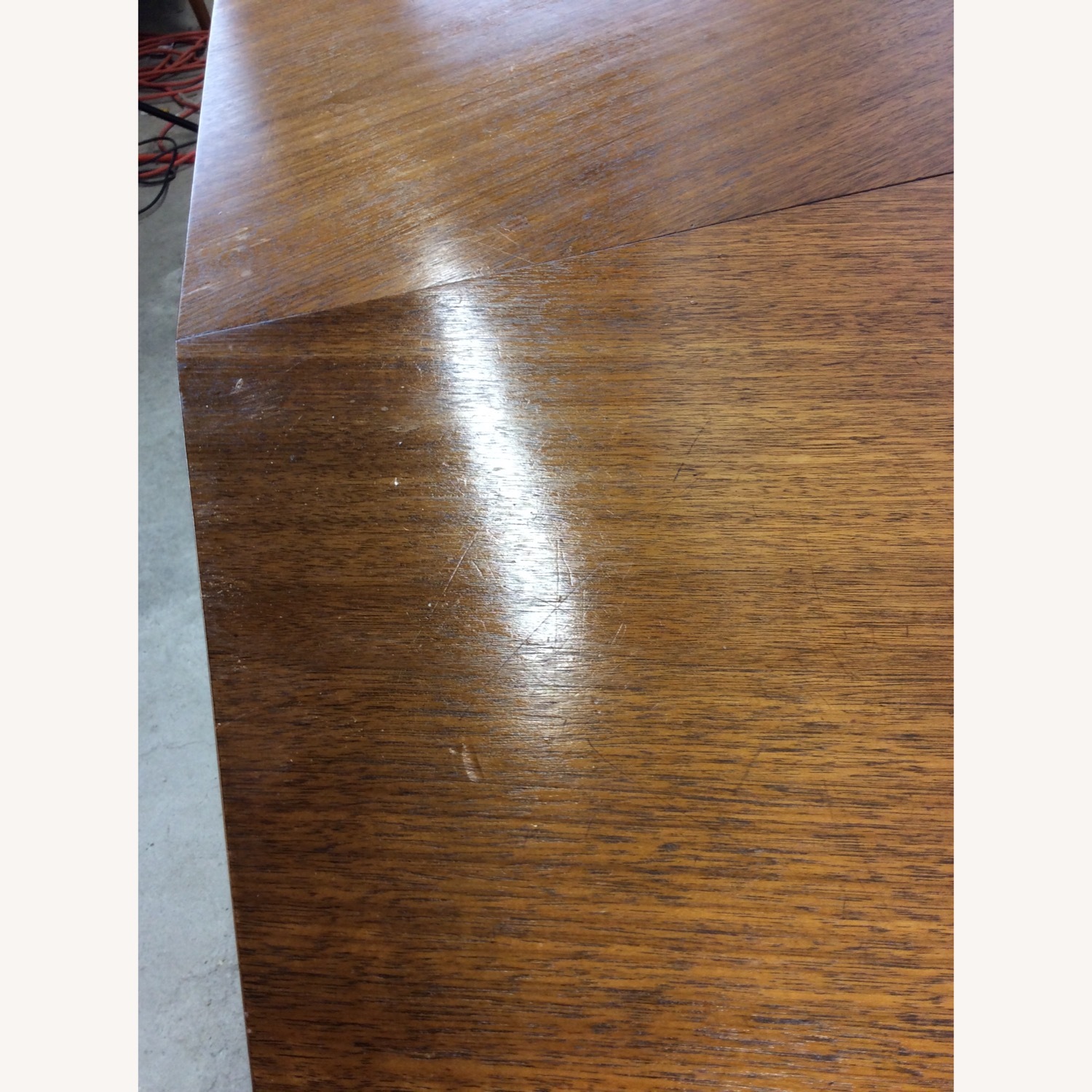 Mid Century Modern Walnut Dining Table with Leaf - image-14