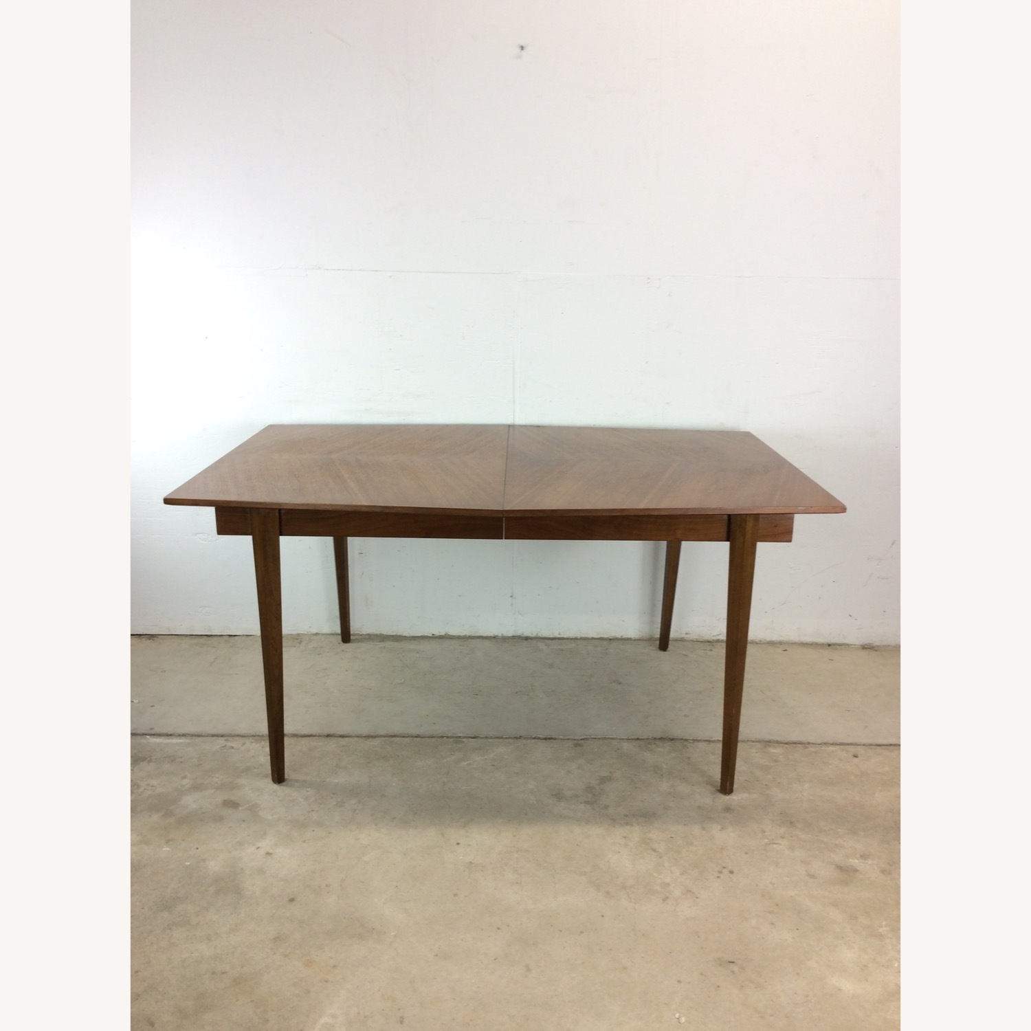 Mid Century Modern Walnut Dining Table with Leaf - image-2