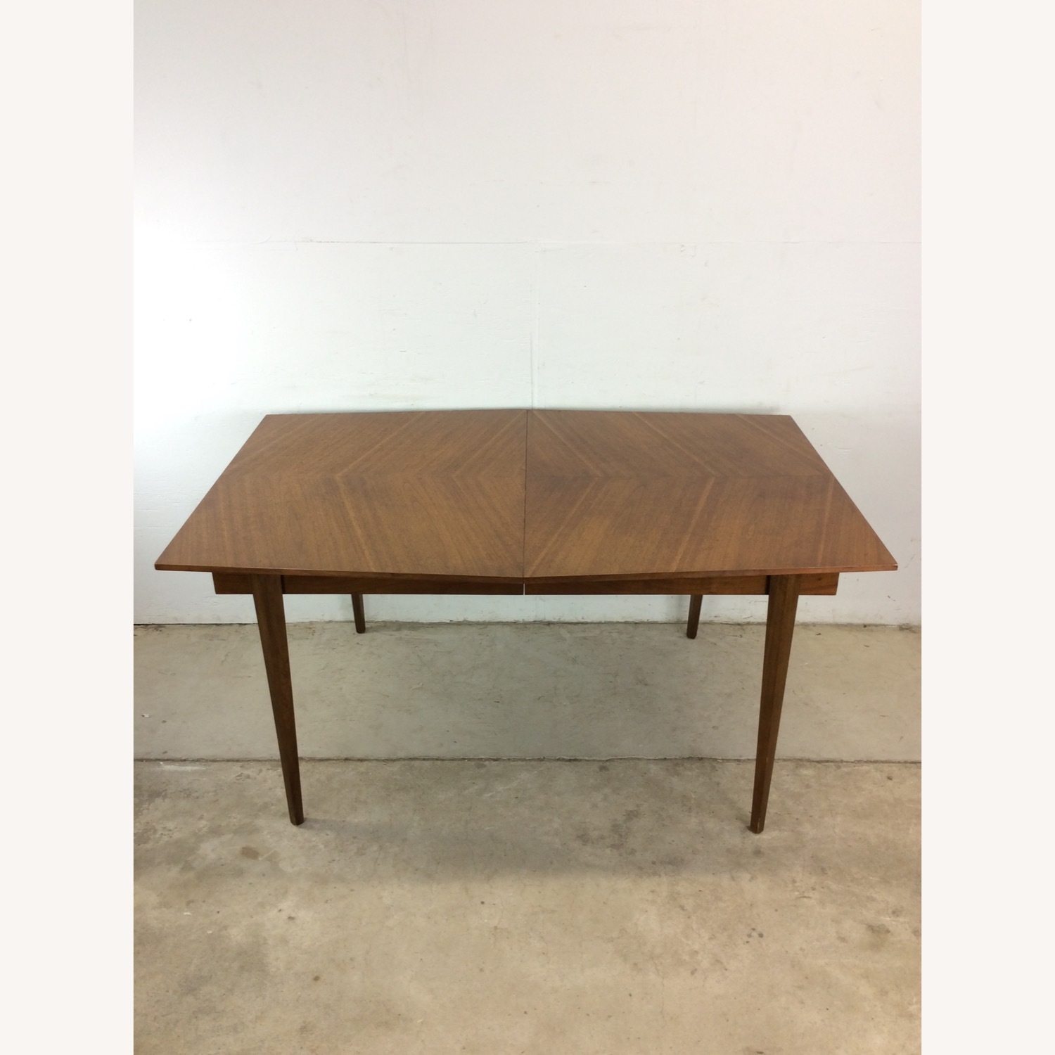 Mid Century Modern Walnut Dining Table with Leaf - image-3