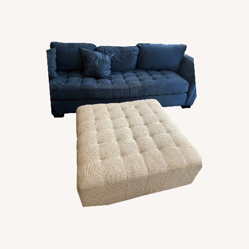Used Rooms To Go L- Shaped Sectional With Ottoman for sale on AptDeco