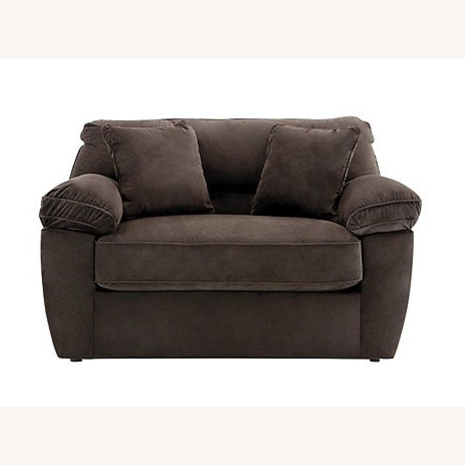 Raymour & Flanigan Microfiber Sleeper Sofa - image-4