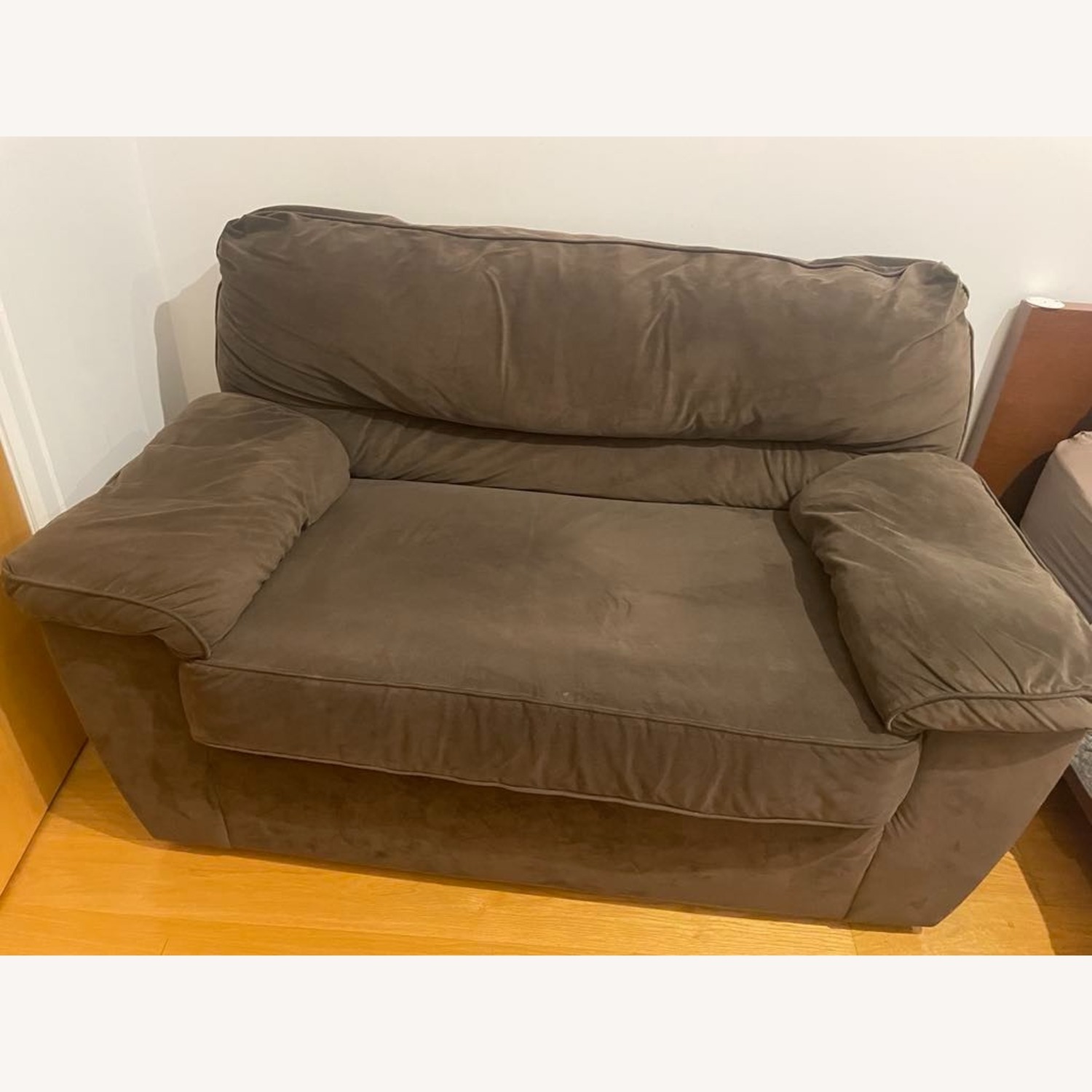 Raymour & Flanigan Microfiber Sleeper Sofa - image-2