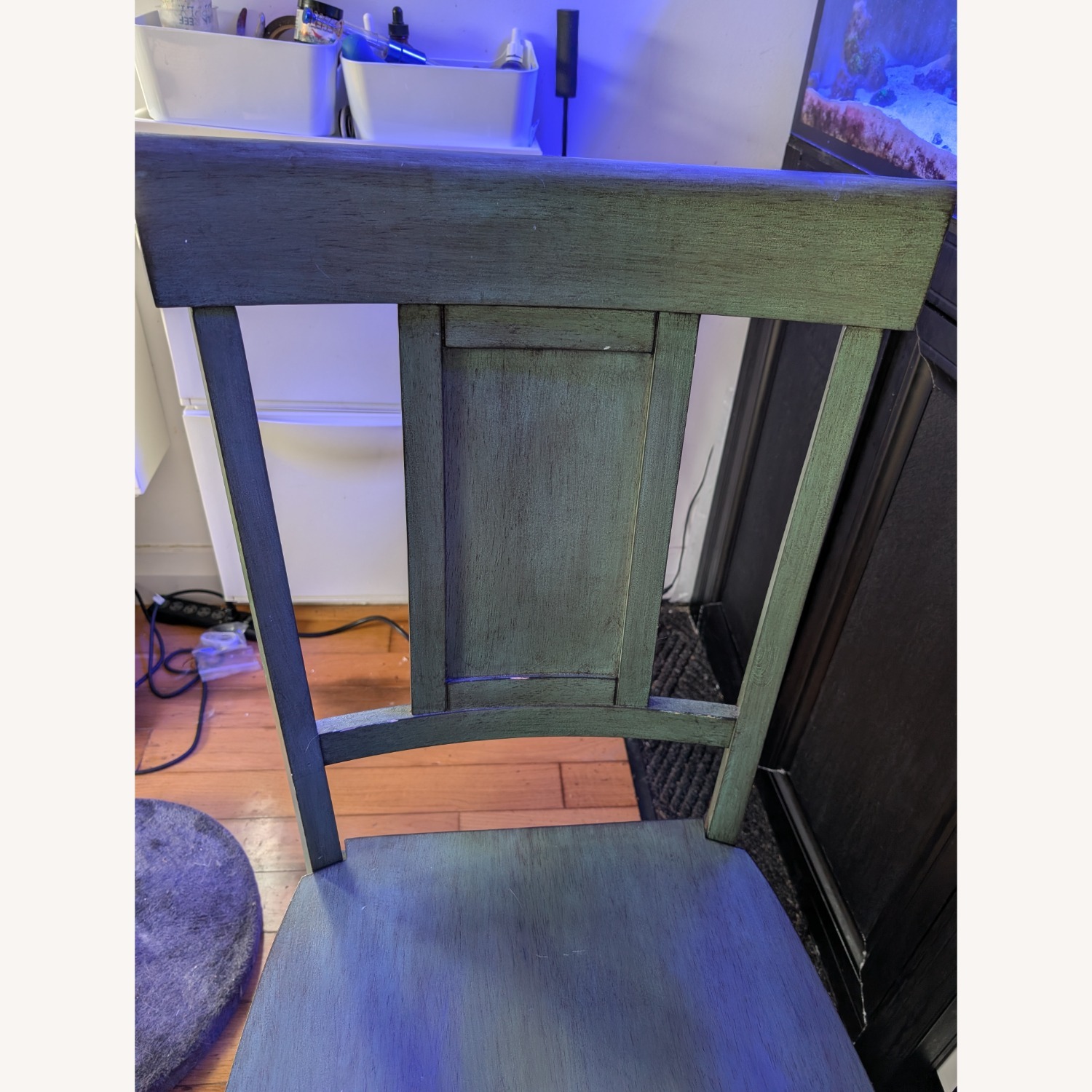 Sage Green Solid Wood Dining Chairs - image-3