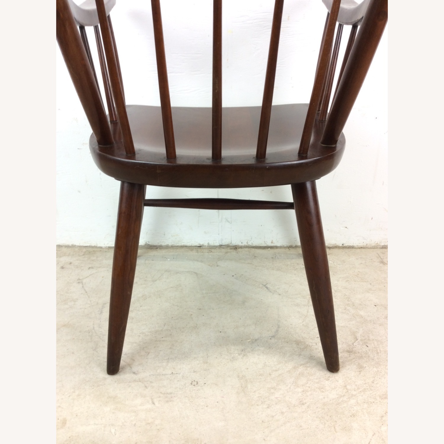 Mid Century Modern Walnut Accent Chair with Arms - image-19
