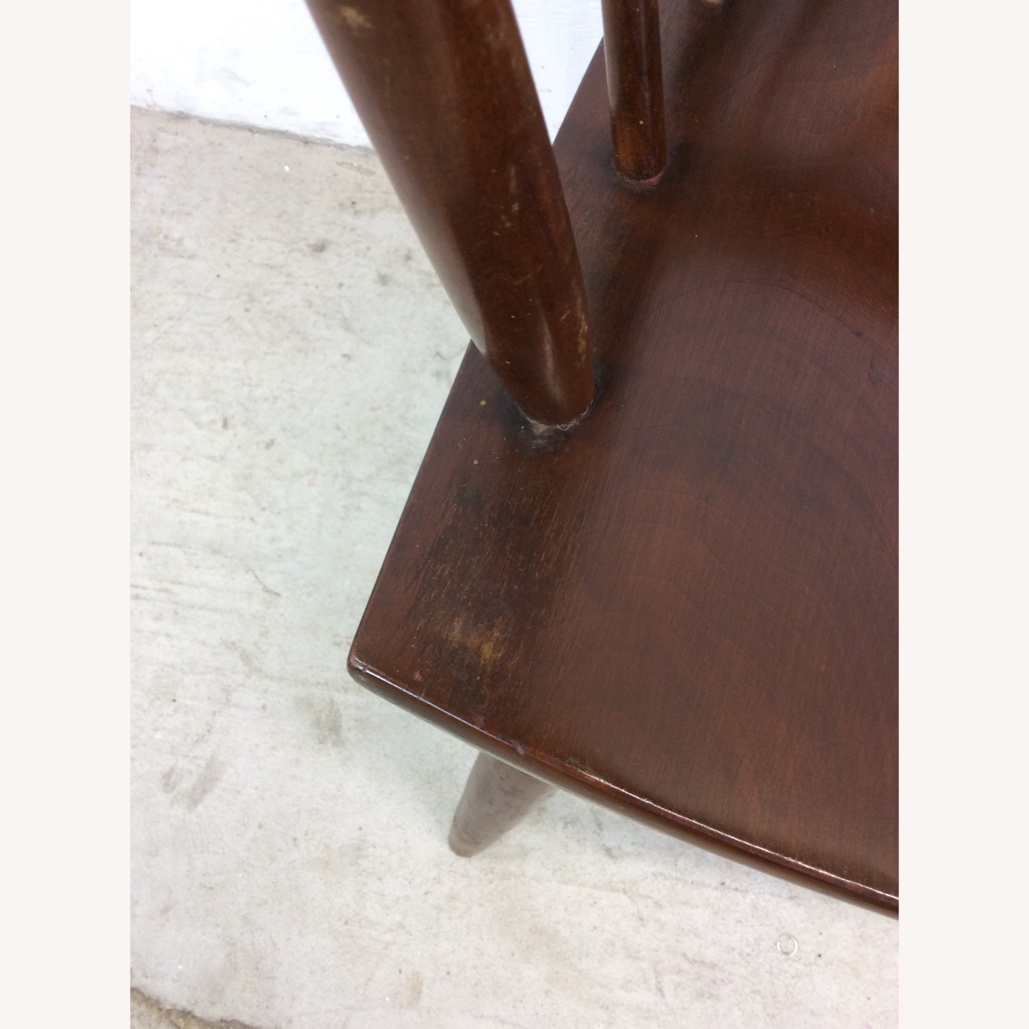 Mid Century Modern Walnut Accent Chair with Arms - image-14