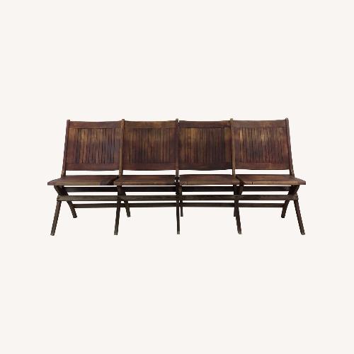 Used Antique Set of 4 Folding Theater Seats for sale on AptDeco
