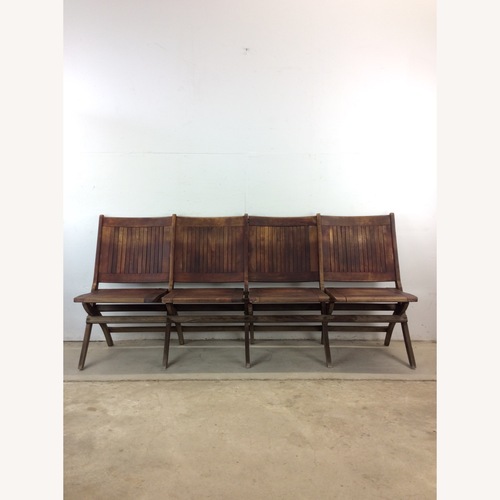 Used Antique Set of 4 Folding Theater Seats for sale on AptDeco