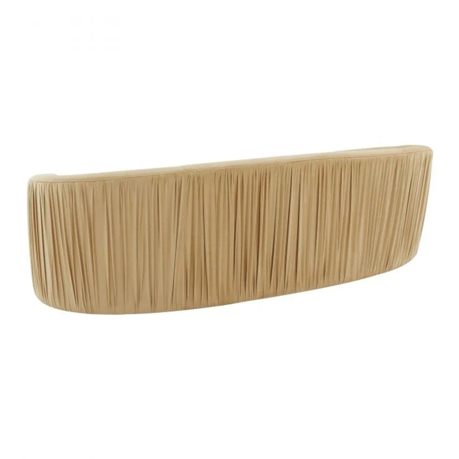 TOV Valerie Pleated Champagne Velvet Sofa - image-2