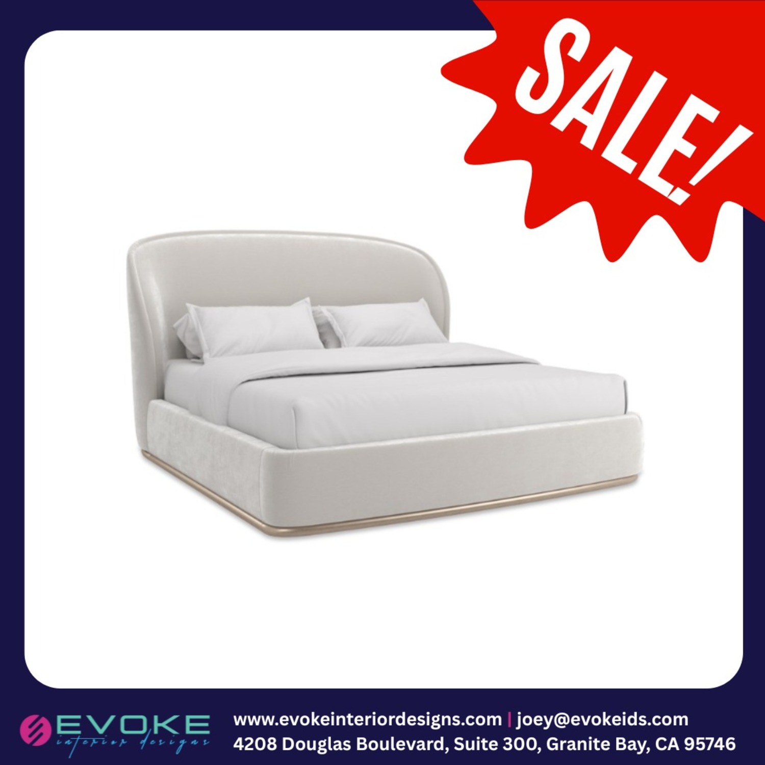 King Bed 89W x 96D x 54.5H (in) - image-1