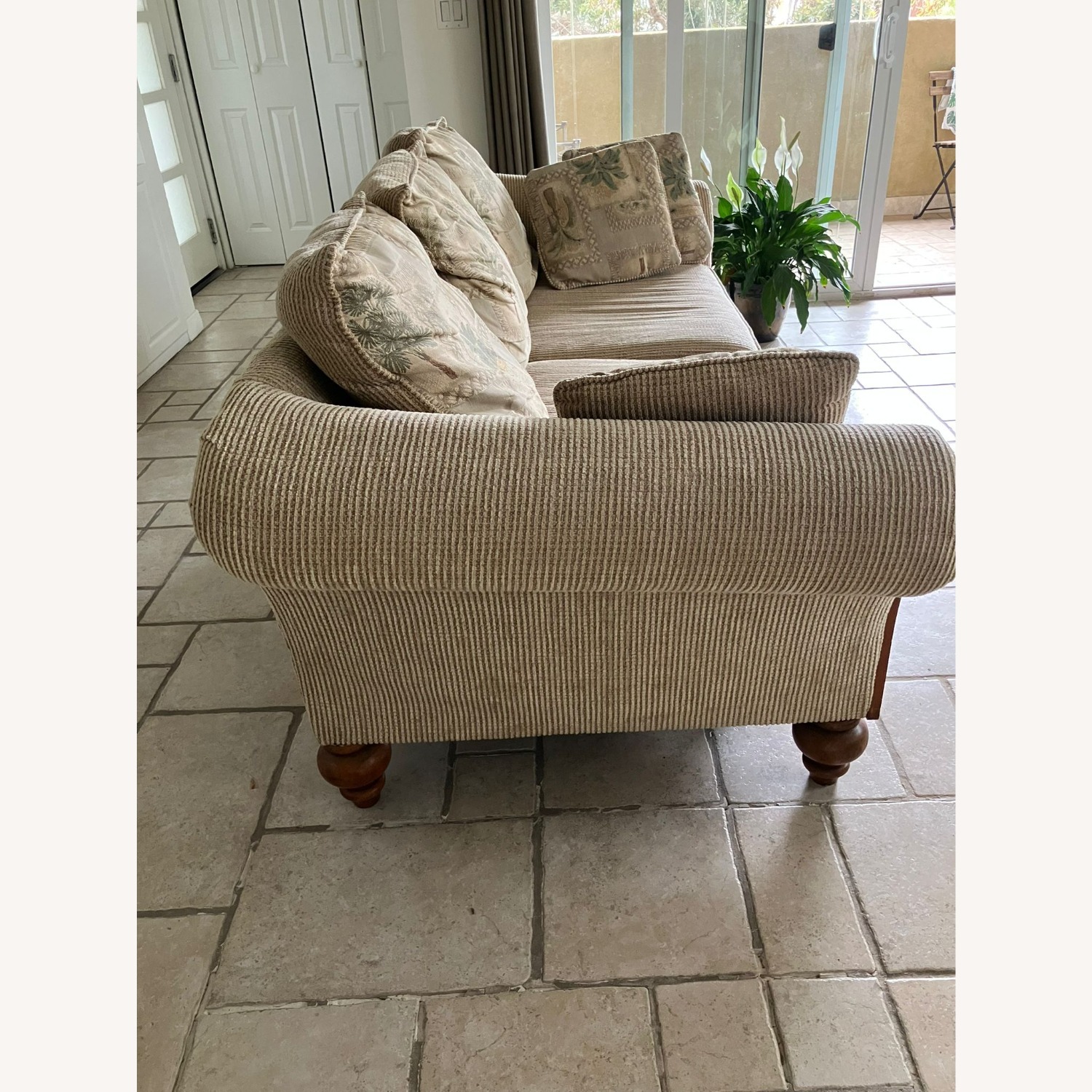 Klaussner Traditional Rolled Arm Sofa - image-3