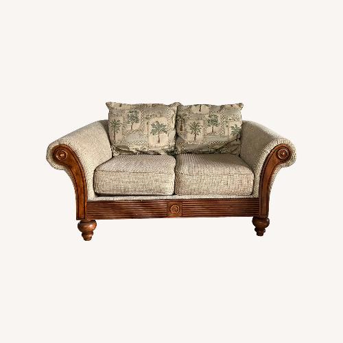 Used Klaussner Roll Arm Loveseat for sale on AptDeco