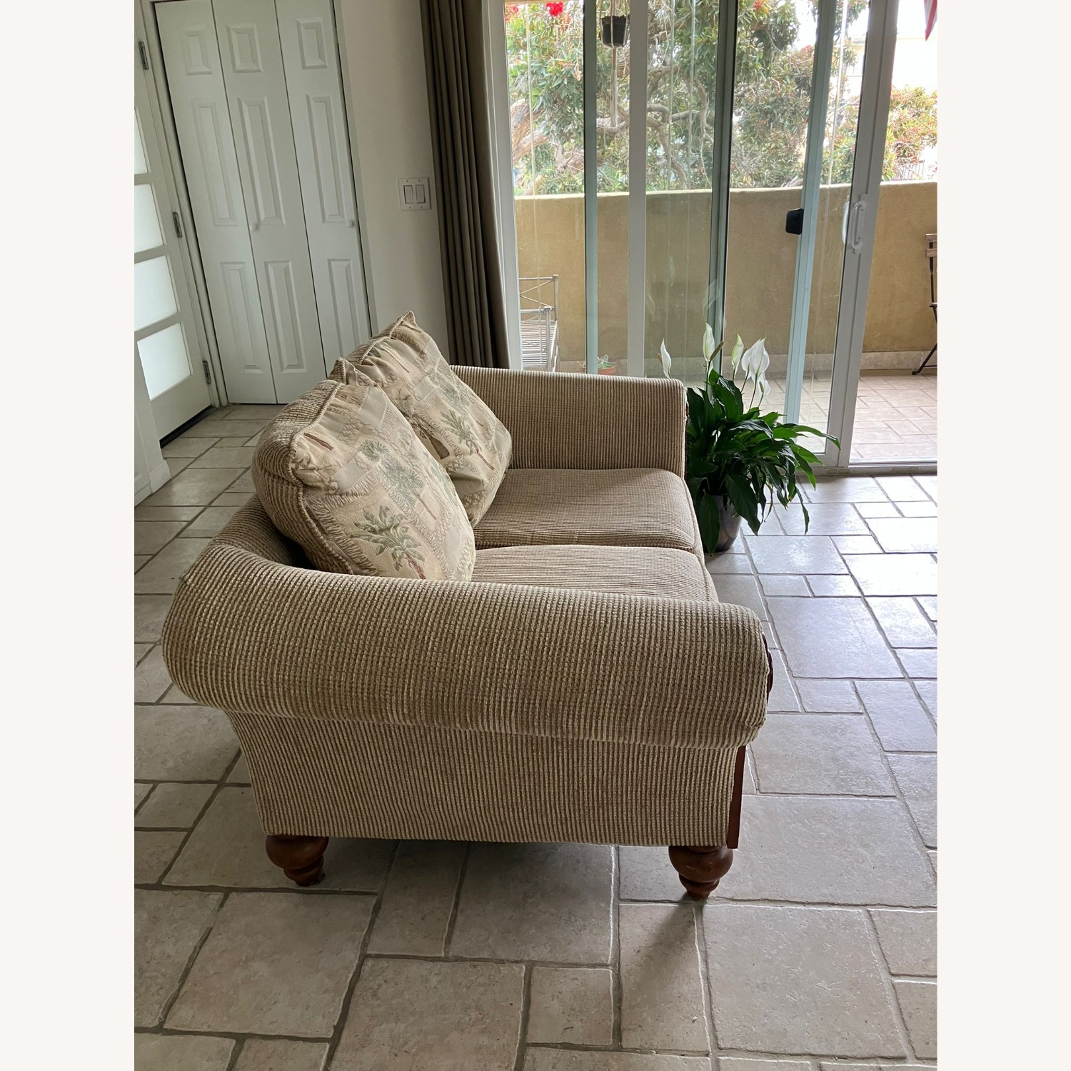 Klaussner Roll Arm Loveseat - image-2