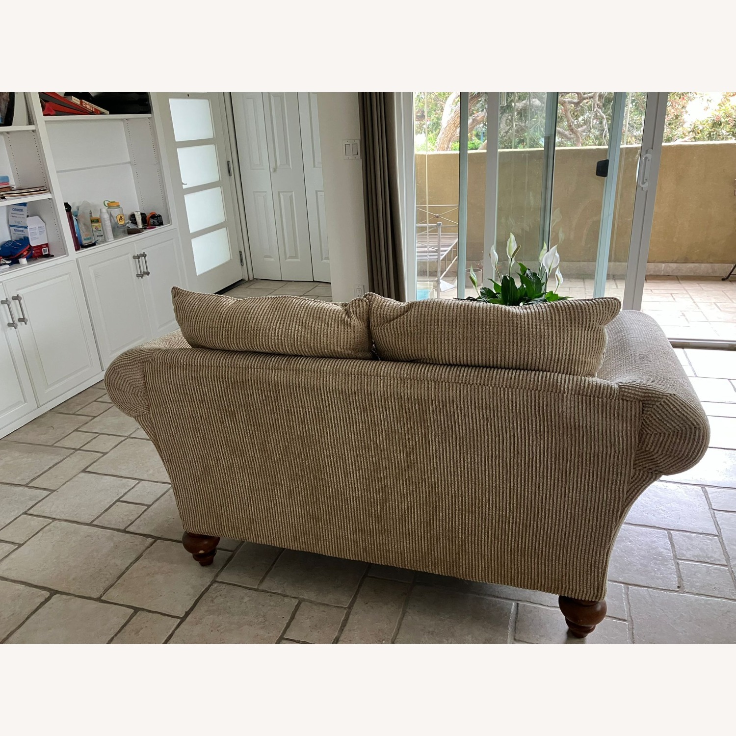 Klaussner Roll Arm Loveseat - image-3