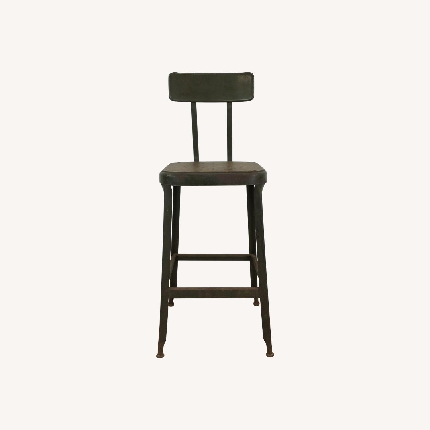 Mid Century Industrial Style Stool  - image-0