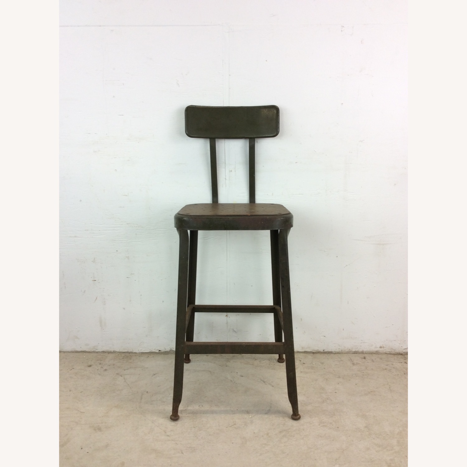 Mid Century Industrial Style Stool  - image-2