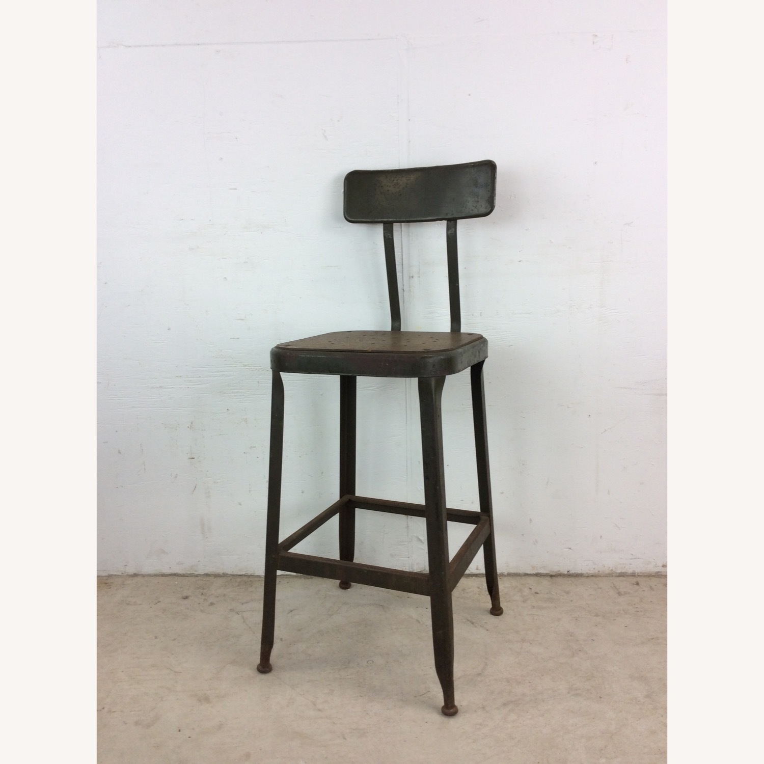 Mid Century Industrial Style Stool  - image-9