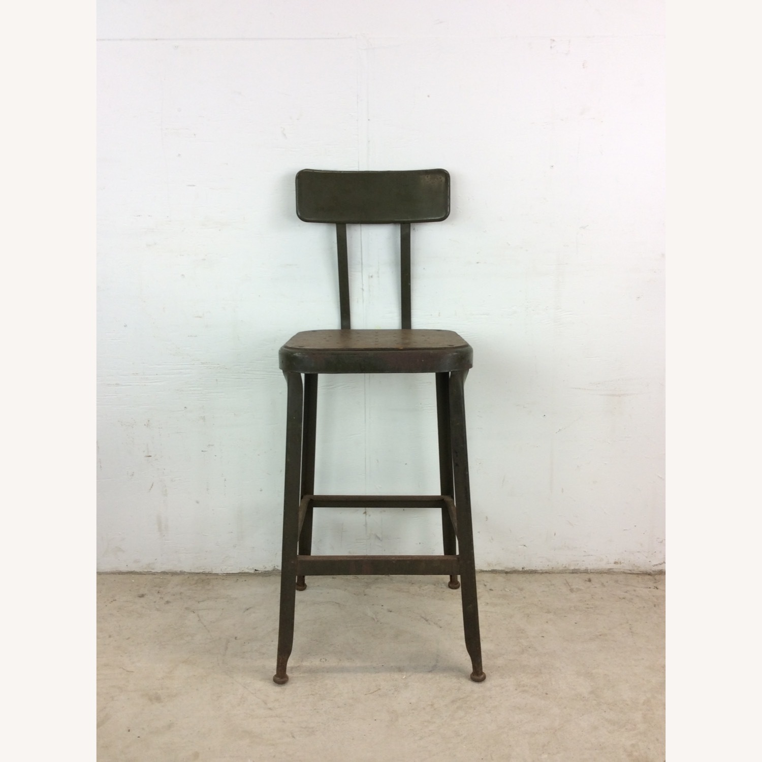 Mid Century Industrial Style Stool  - image-1