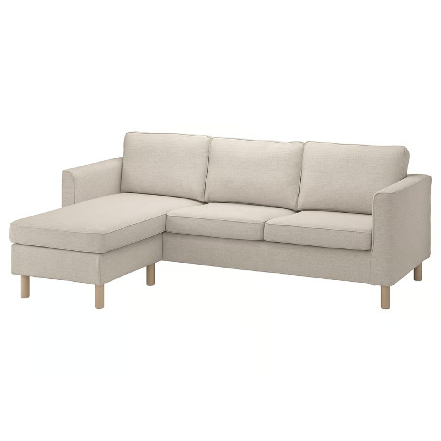 【値下中】IKEA ソファ IKEA Parup Beige Chaise Sofa - AptDeco