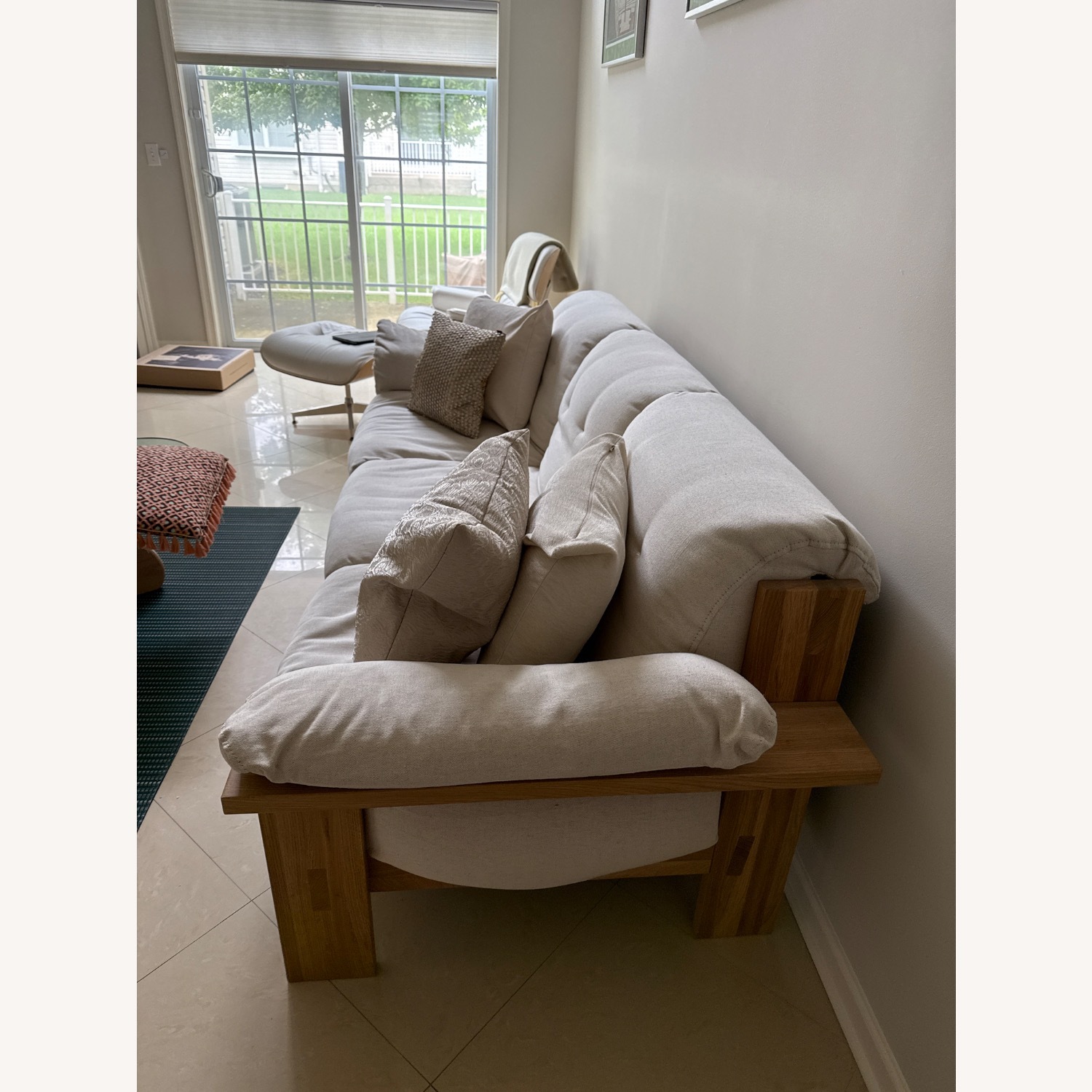 Crate & Barrel Shinola Runwell Wood Frame Sofa - image-2