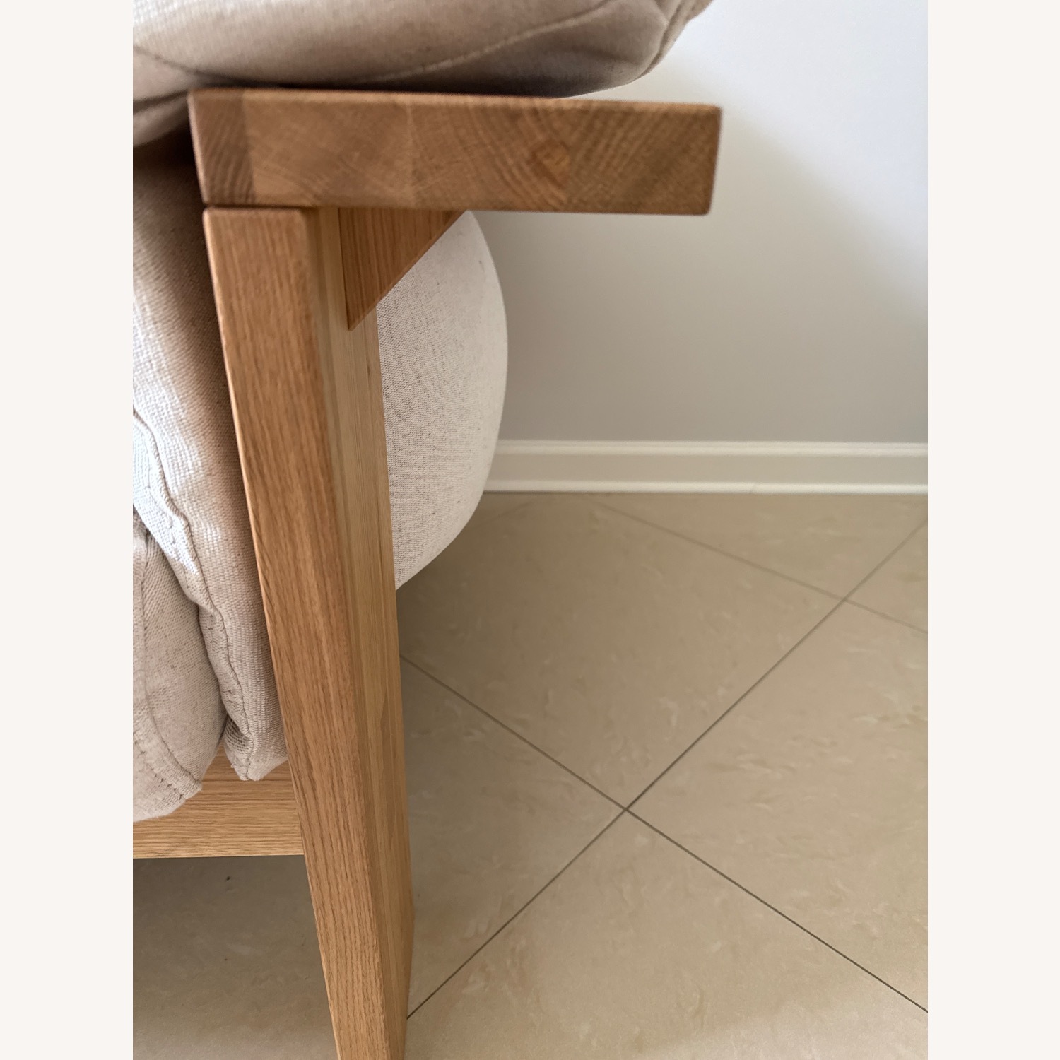 Crate & Barrel Shinola Runwell Wood Frame Sofa - image-5