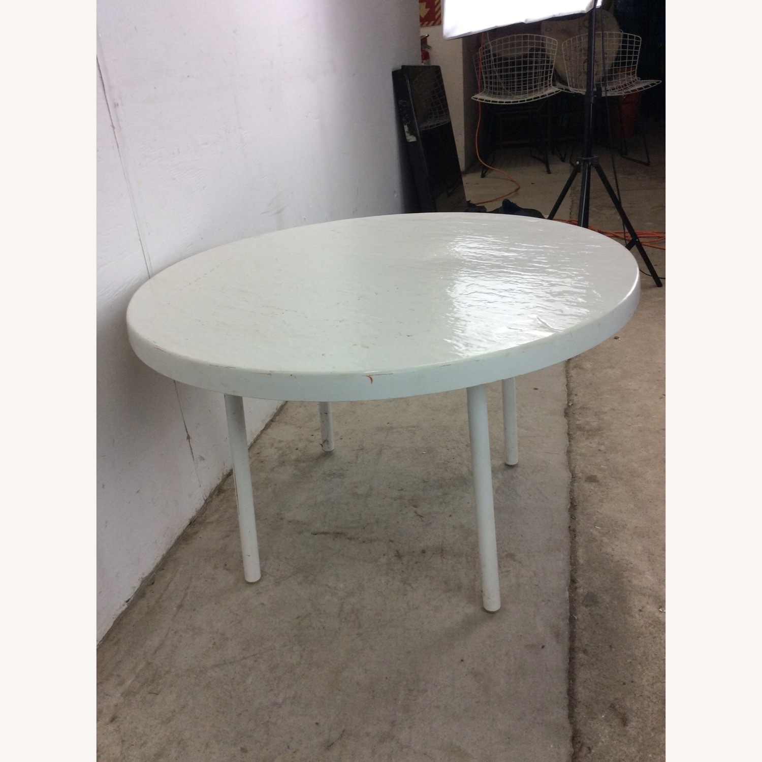 Mid Century Outdoor Patio Cocktail Table  - image-9