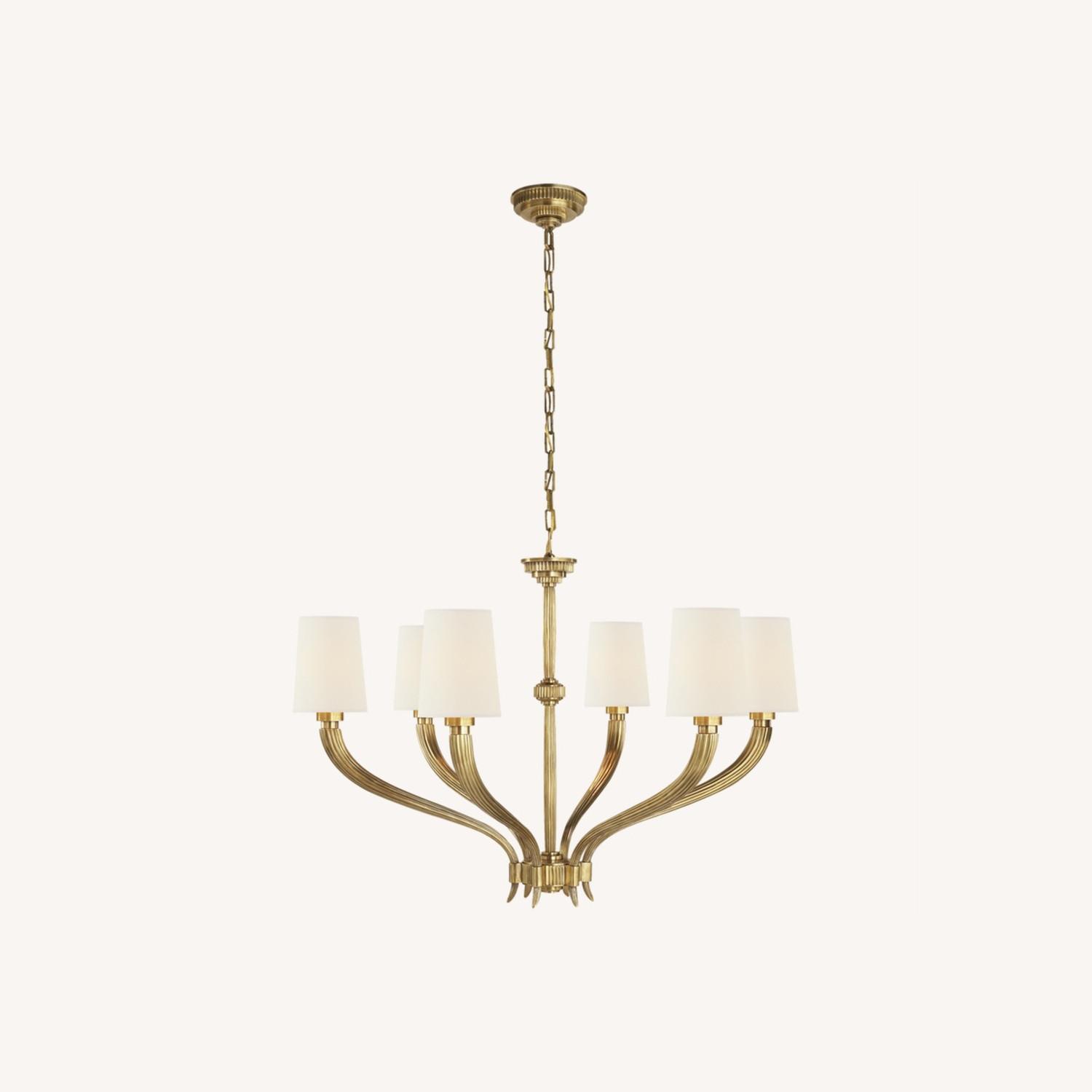 Visual Comfort Rhulmann 6-arm Brass Chandelier - image-0