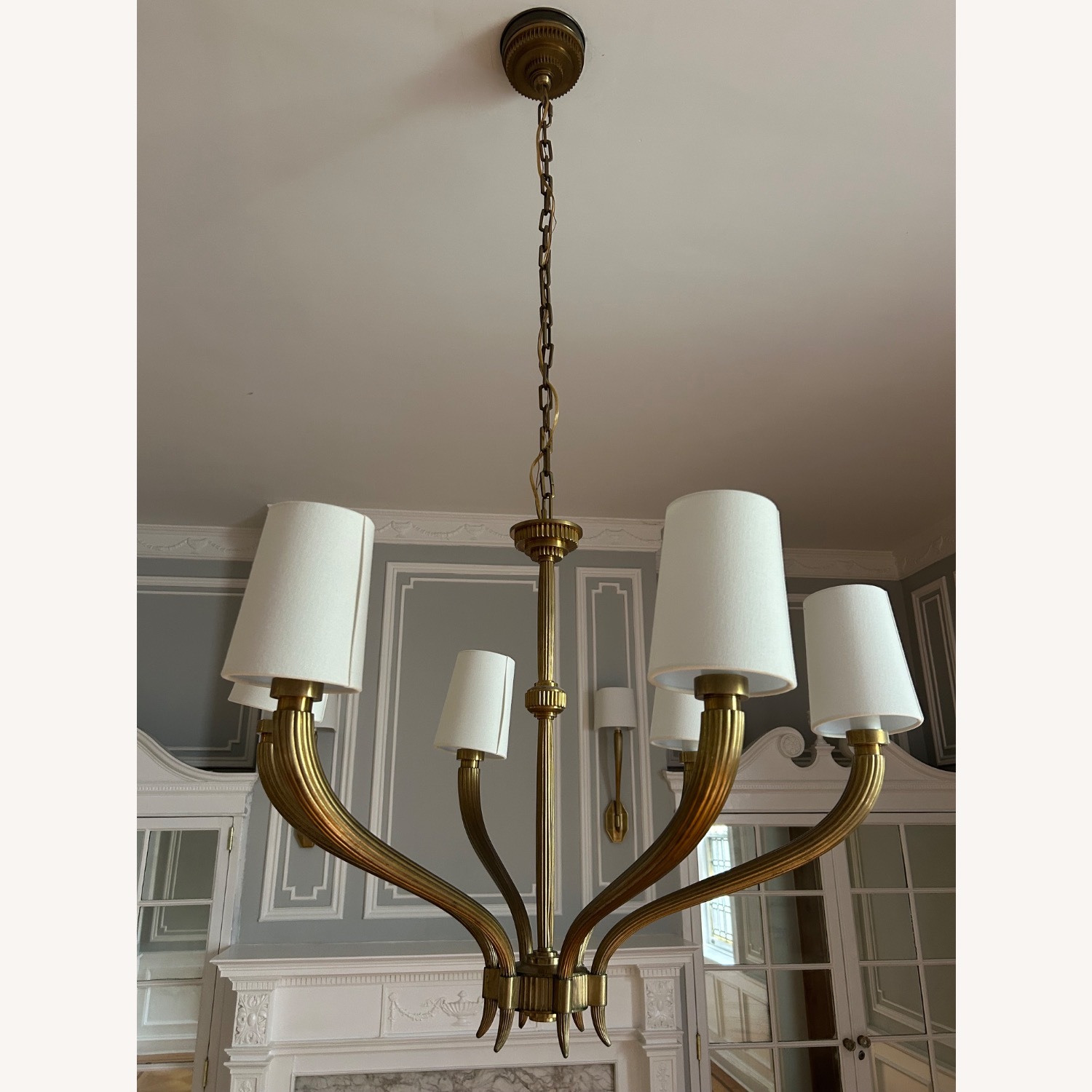 Visual Comfort Rhulmann 6-arm Brass Chandelier - image-2