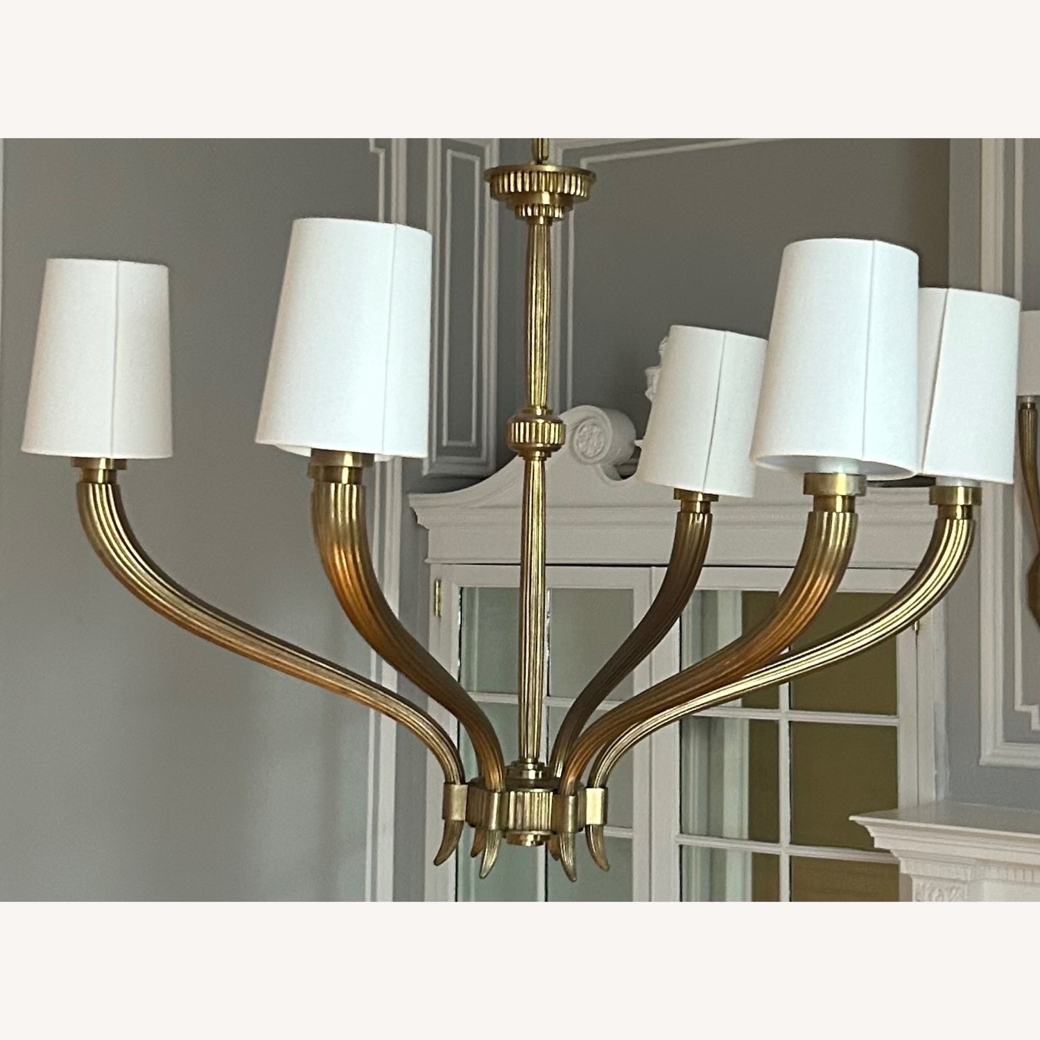 Visual Comfort Rhulmann 6-arm Brass Chandelier - image-1