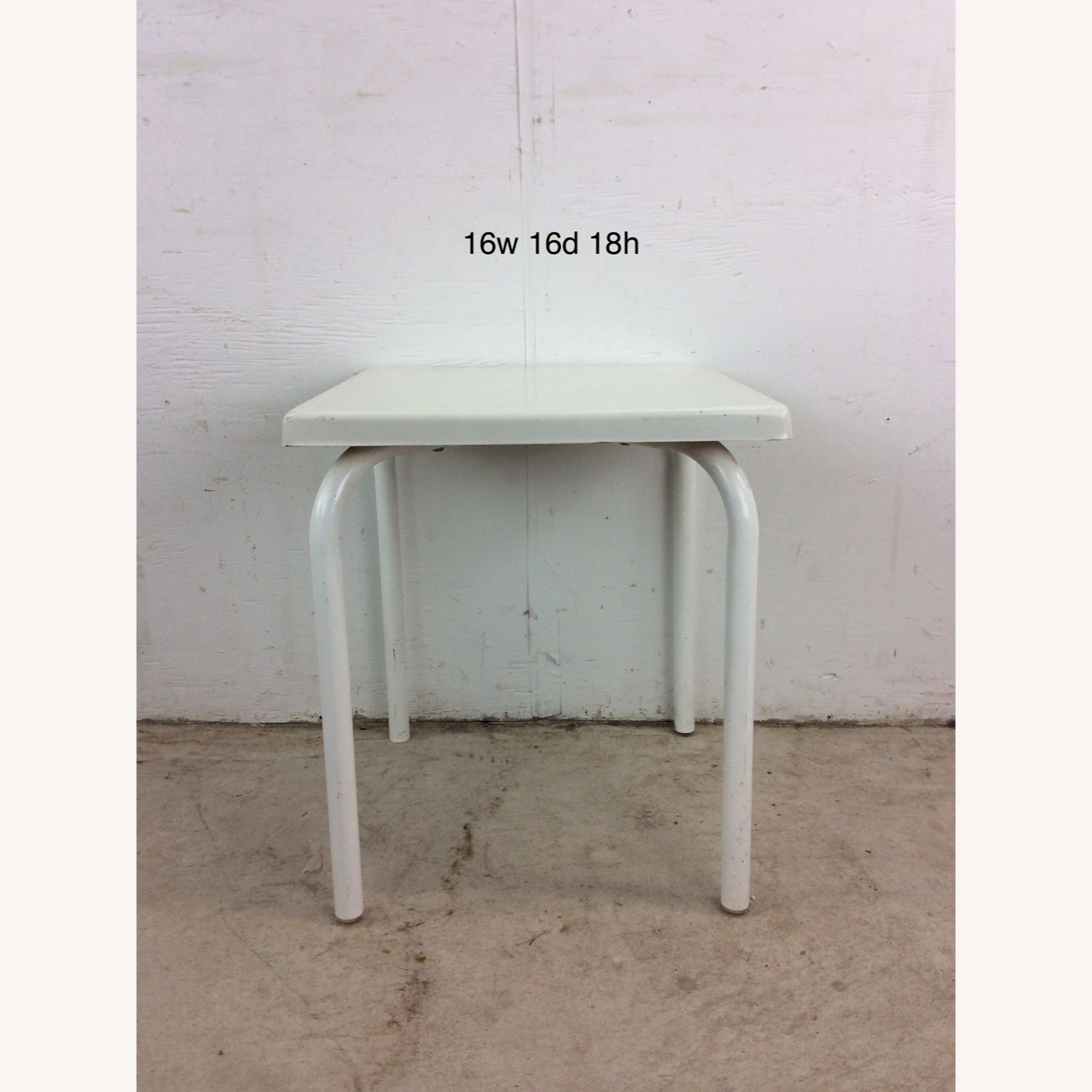 Mid Century Patio End Table with Fiberglass Top - image-16