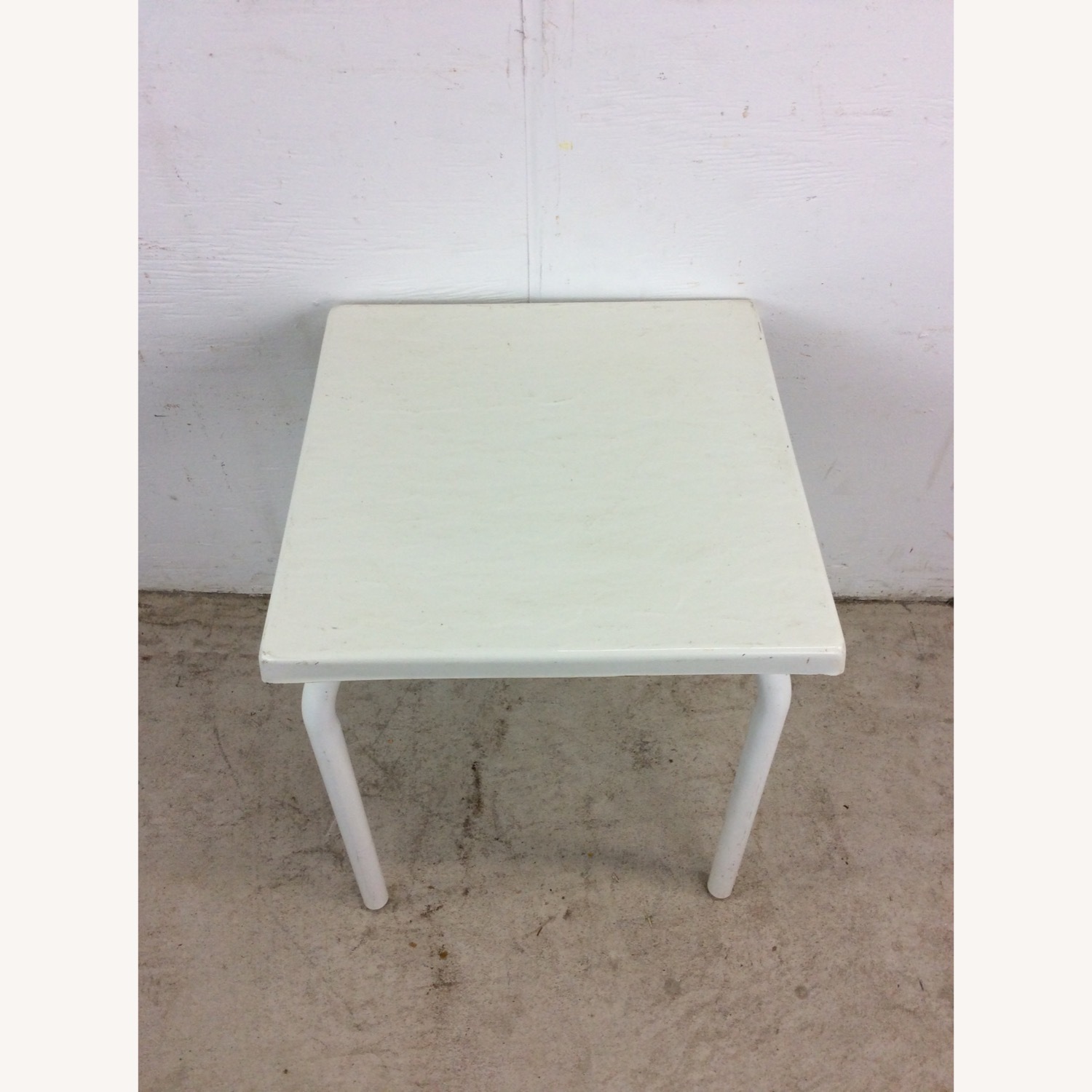 Mid Century Patio End Table with Fiberglass Top - image-3