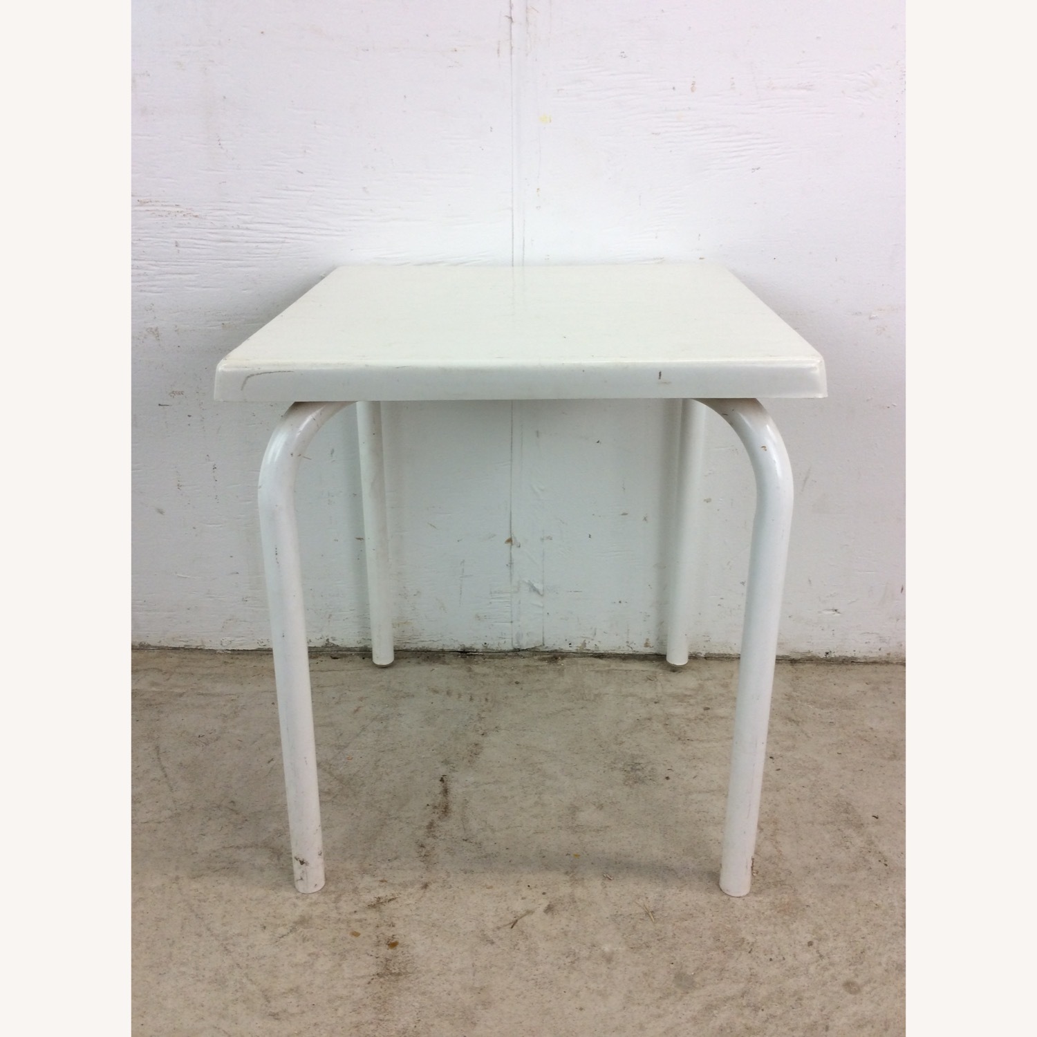 Mid Century Patio End Table with Fiberglass Top - image-13