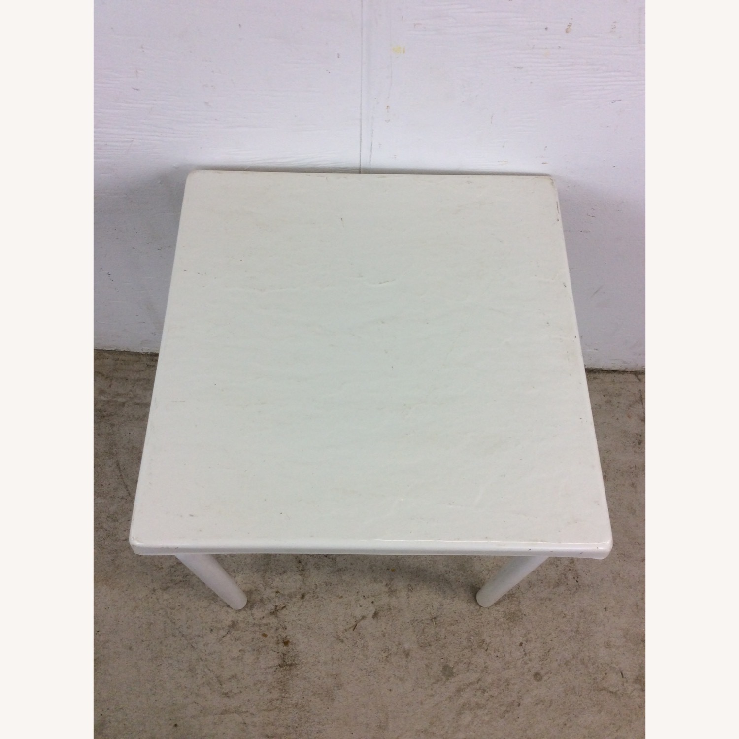 Mid Century Patio End Table with Fiberglass Top - image-4