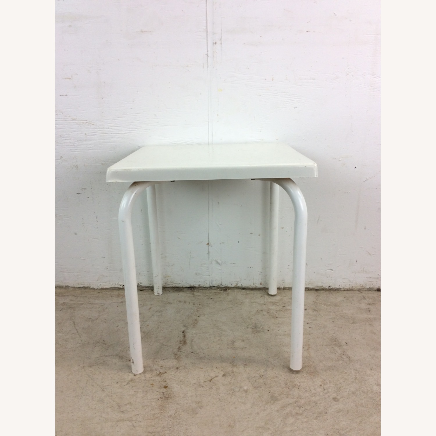 Mid Century Patio End Table with Fiberglass Top - image-15