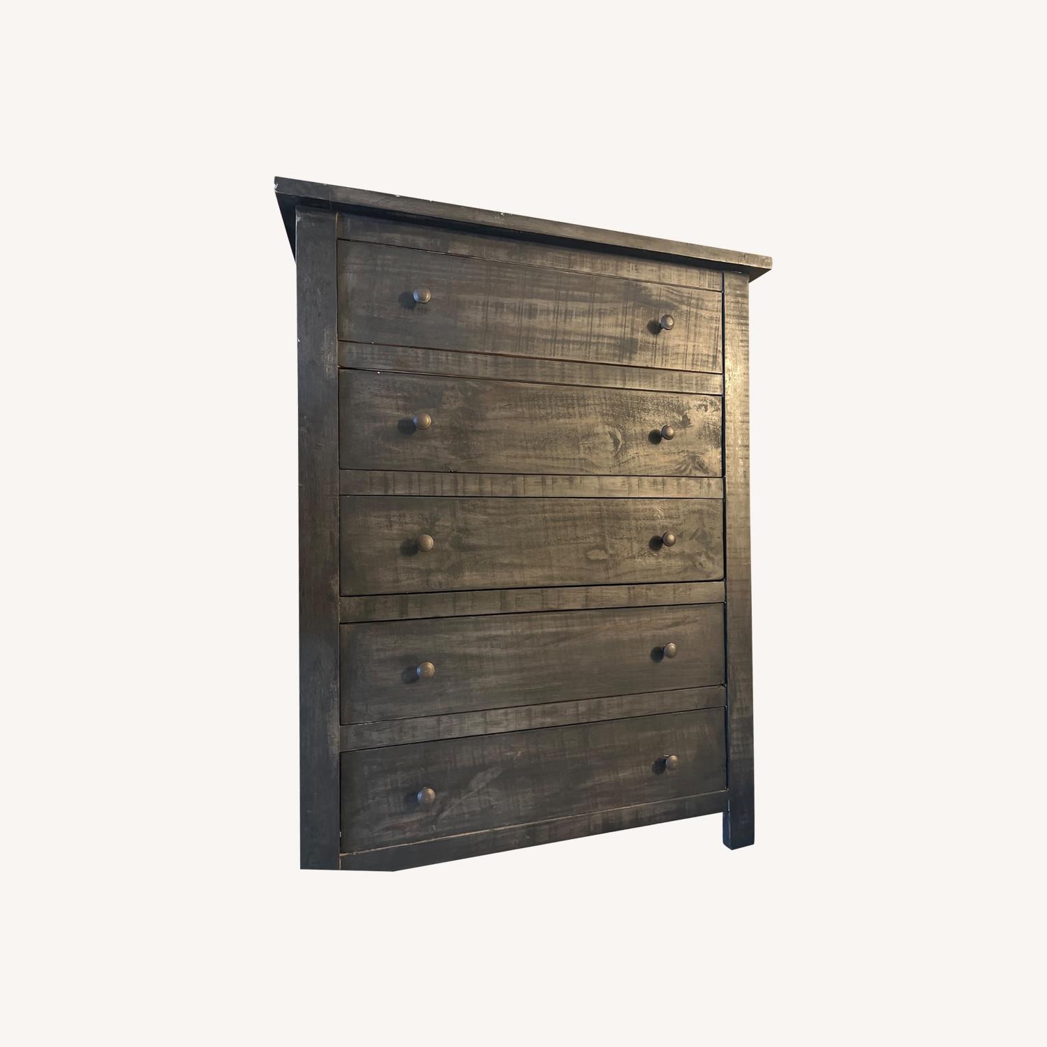 All Wooden Black Dresser - image-0