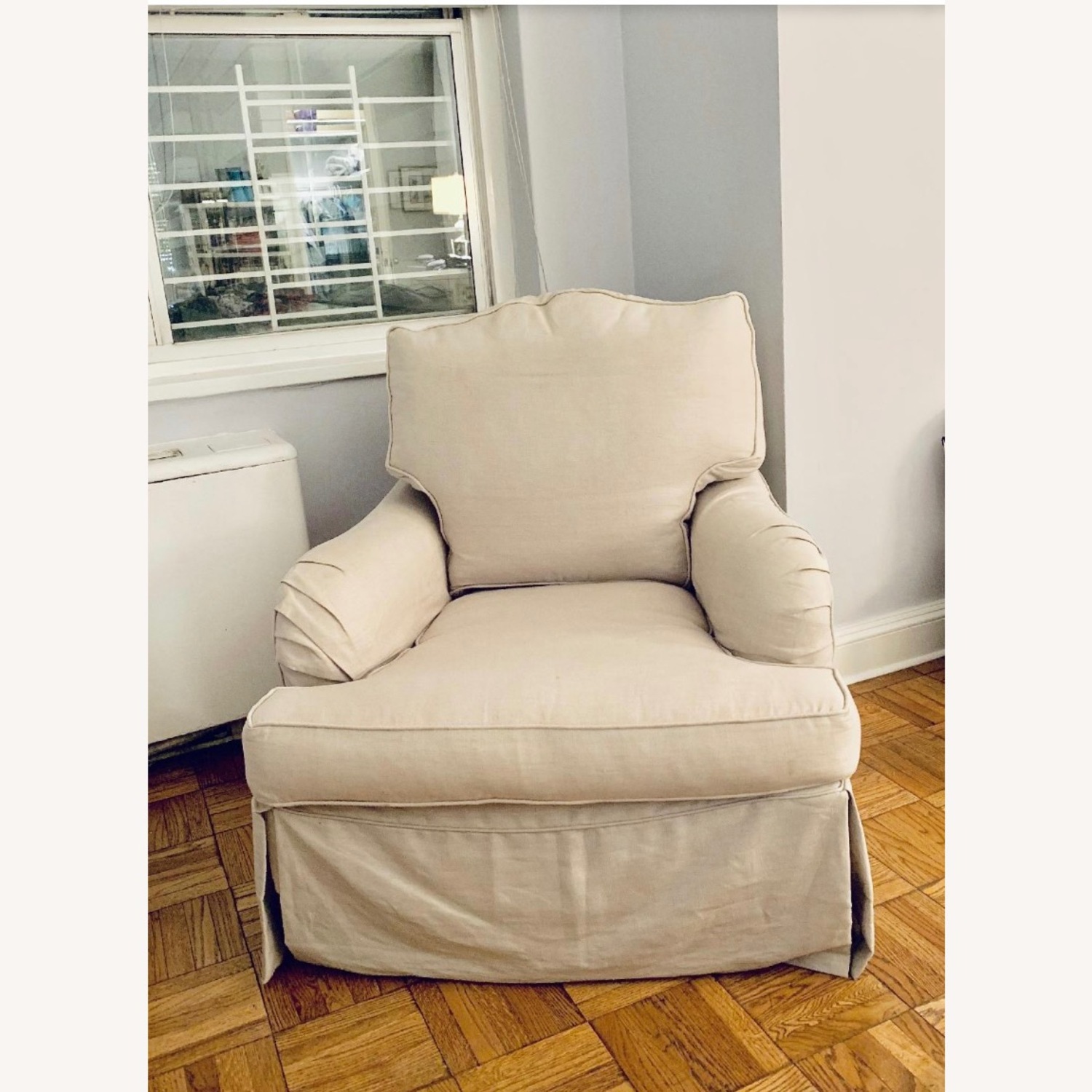 Restoration Hardware Camelback Swivel Chair  - image-2