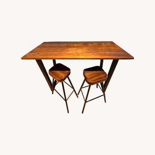 Used Custom High Top Table with Stools for sale on AptDeco