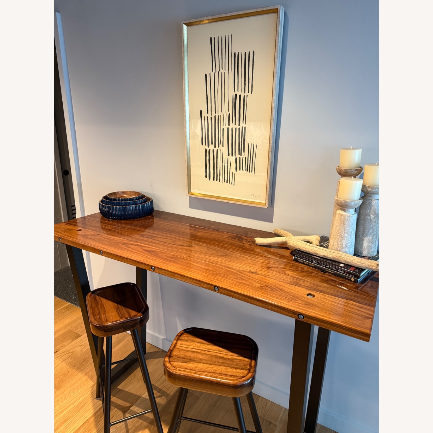 Custom High Top Table with Stools - image-1