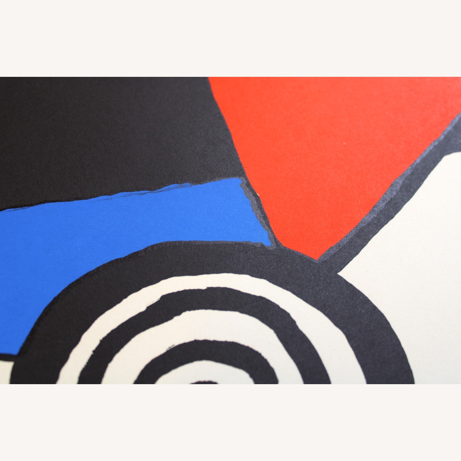 Spirale et Triangle Rouge Alexander Calder, Signed - AptDeco