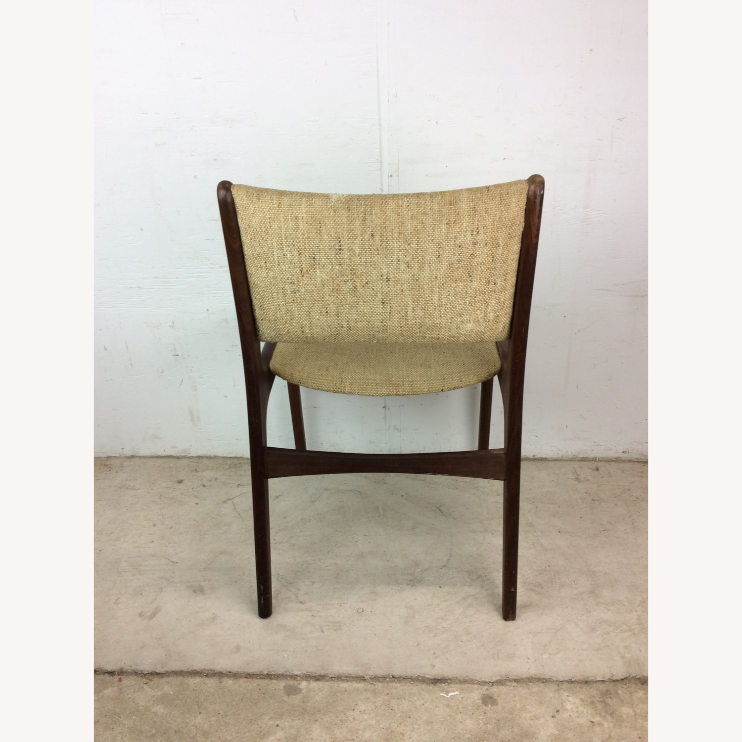 Danish Teak Side Chair with Vintage Upholstery - image-14