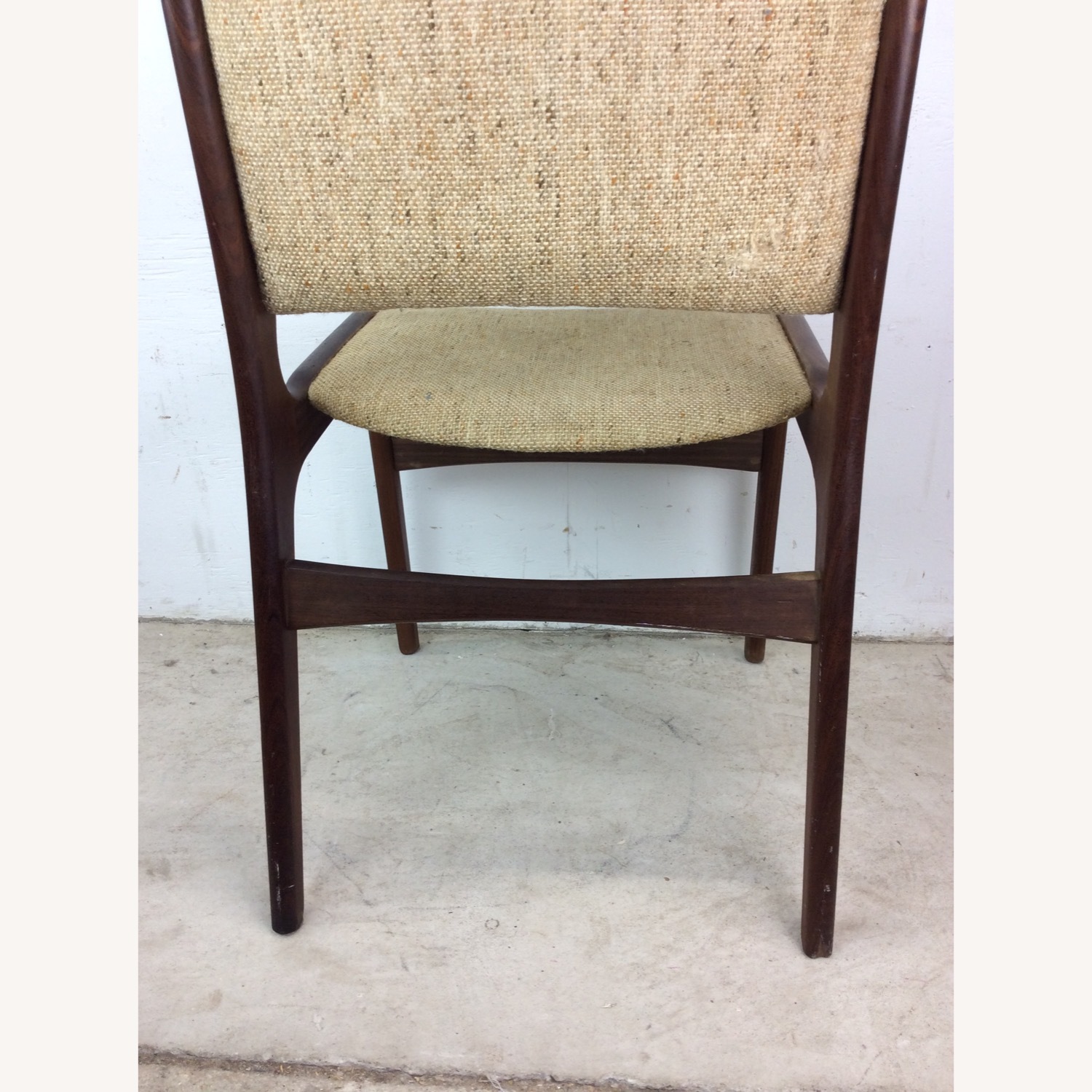 Danish Teak Side Chair with Vintage Upholstery - image-15