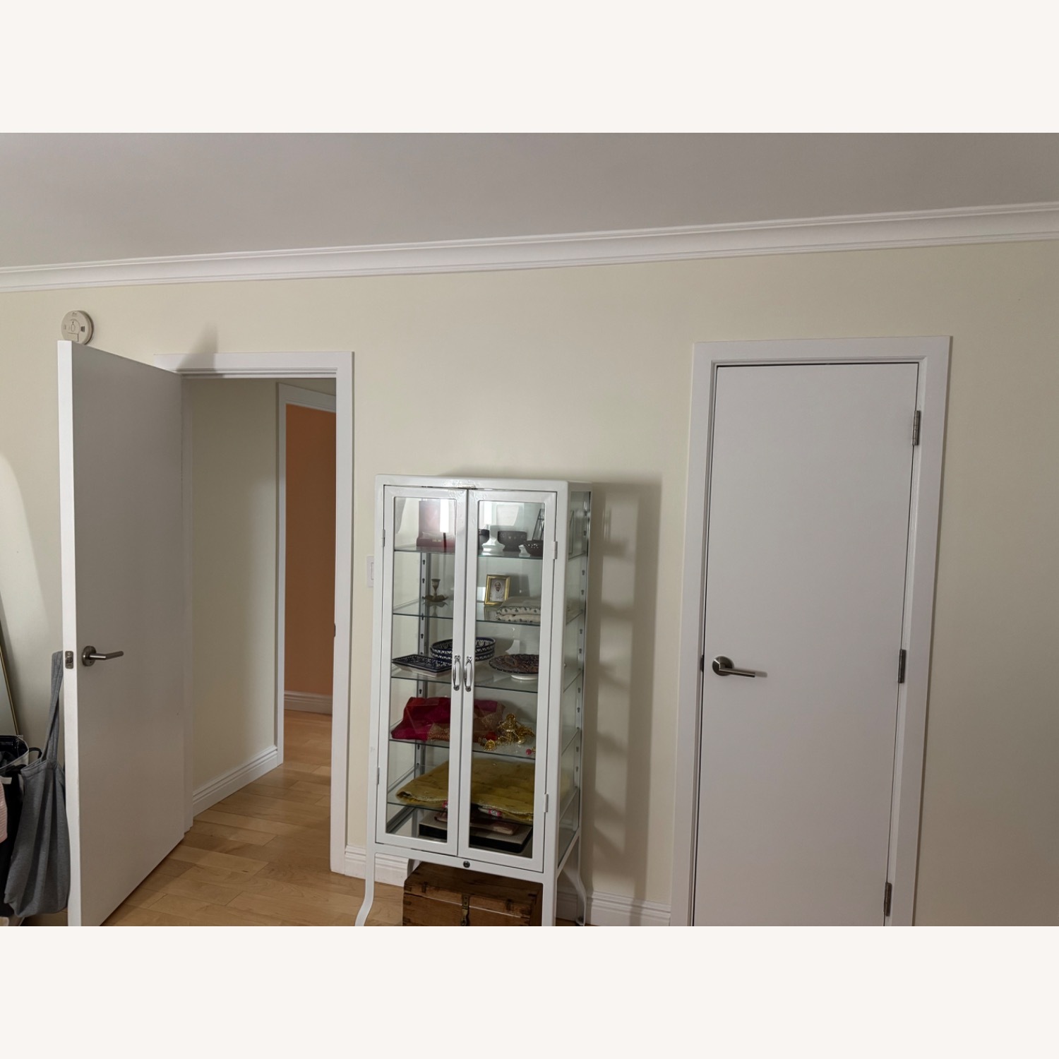 Rare Restoration Hardware Apothecary Glass Hutch - image-3