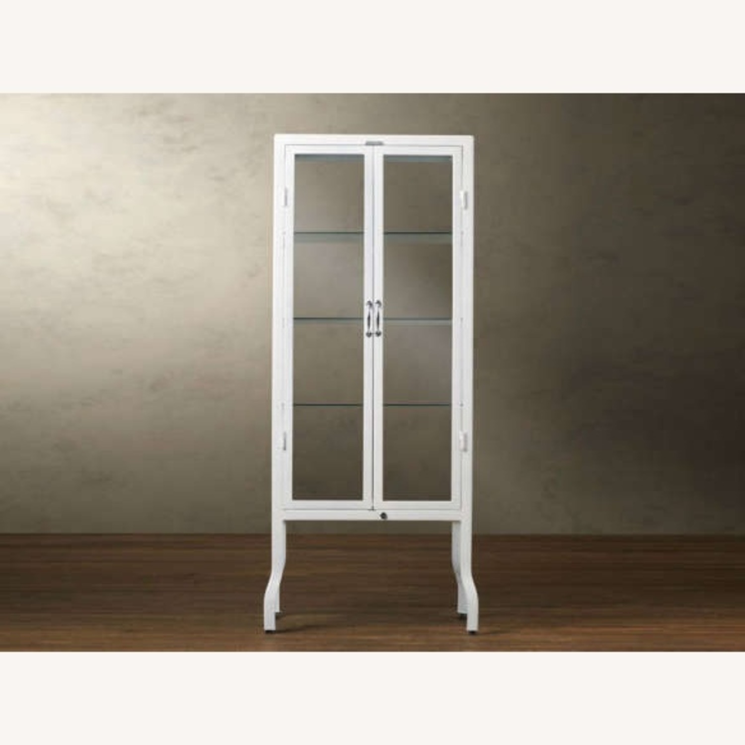 Rare Restoration Hardware Apothecary Glass Hutch - image-0