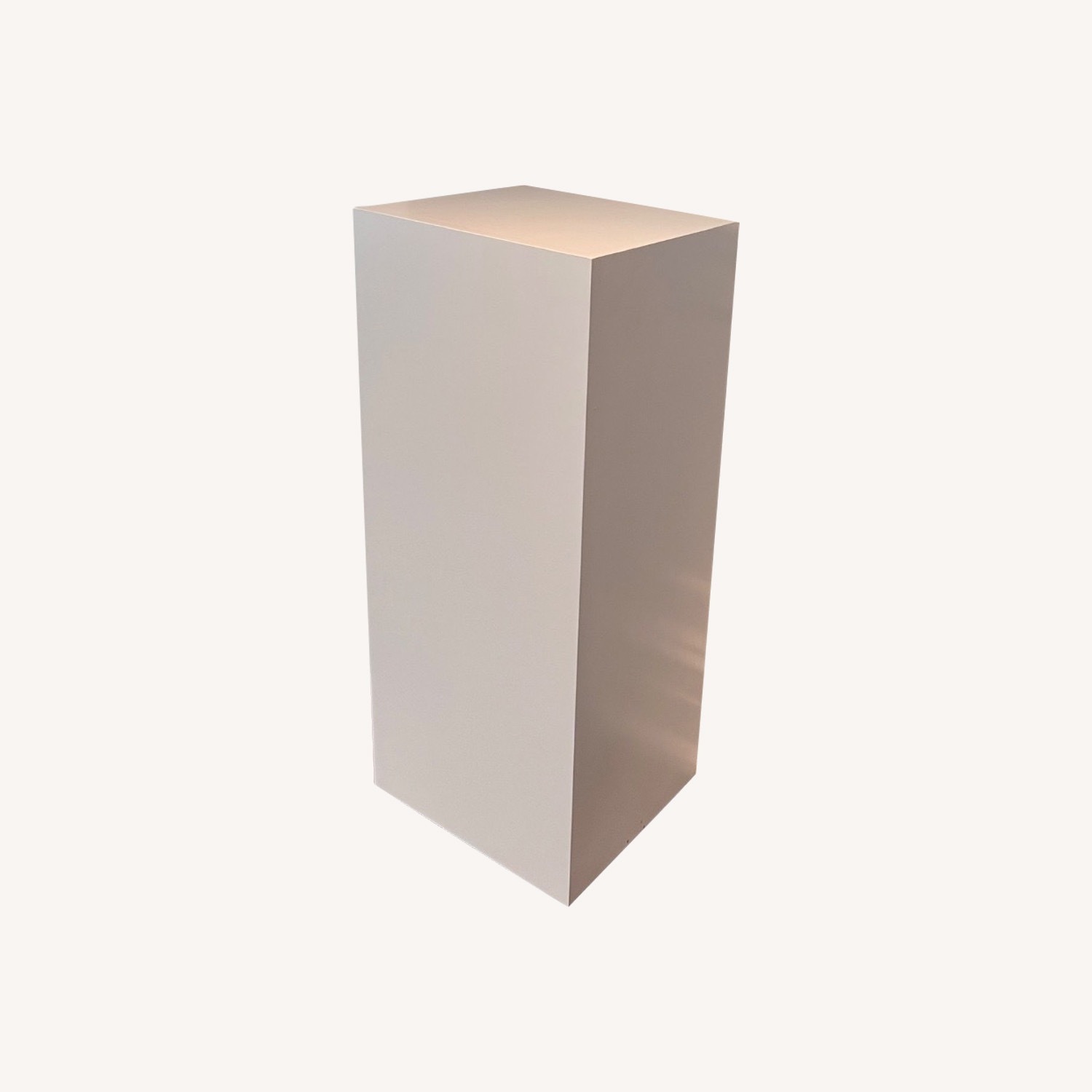 Pair of White Lacquer Pedestals - image-0