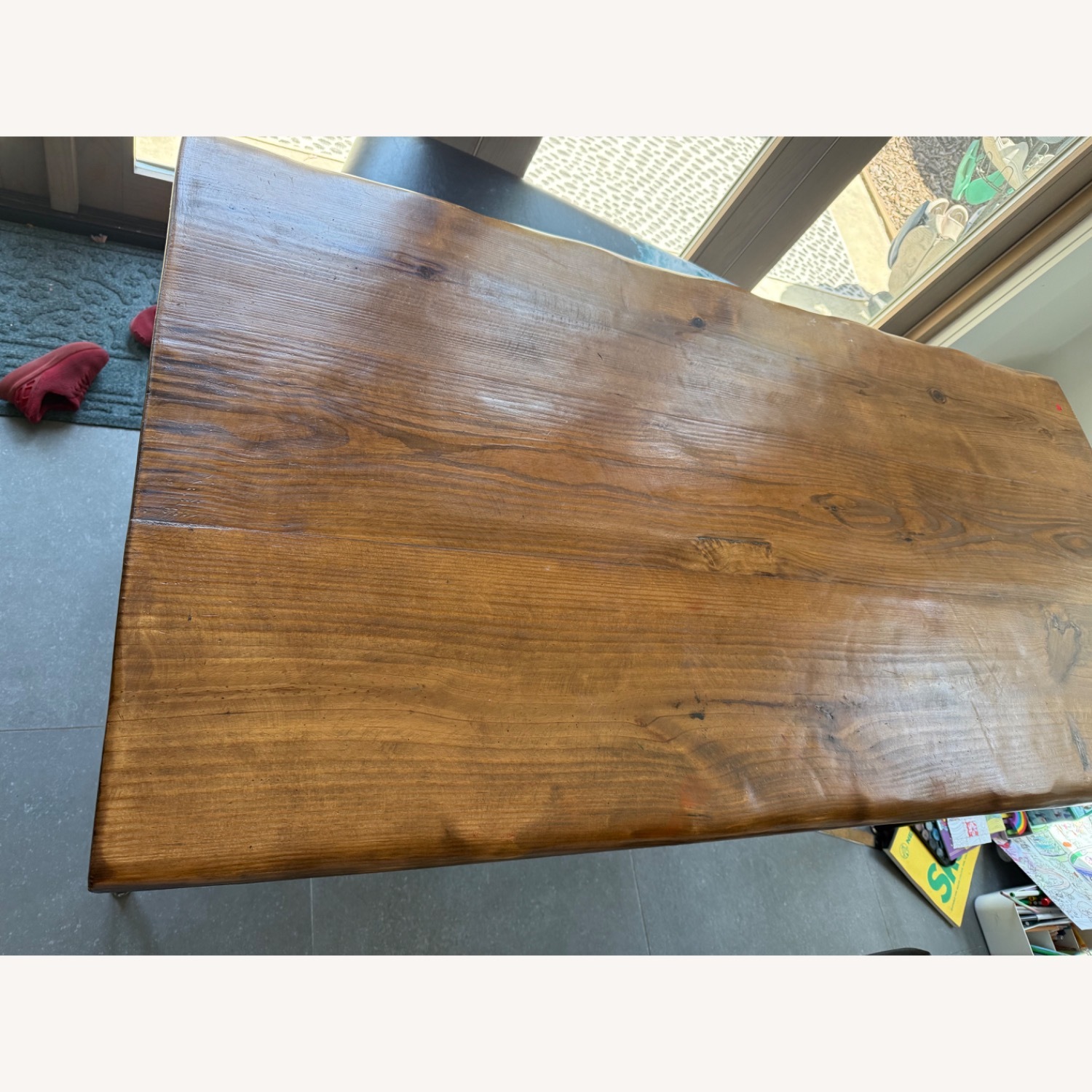 Custom Made Reclaimed Walnut Wood Dining Table - image-2