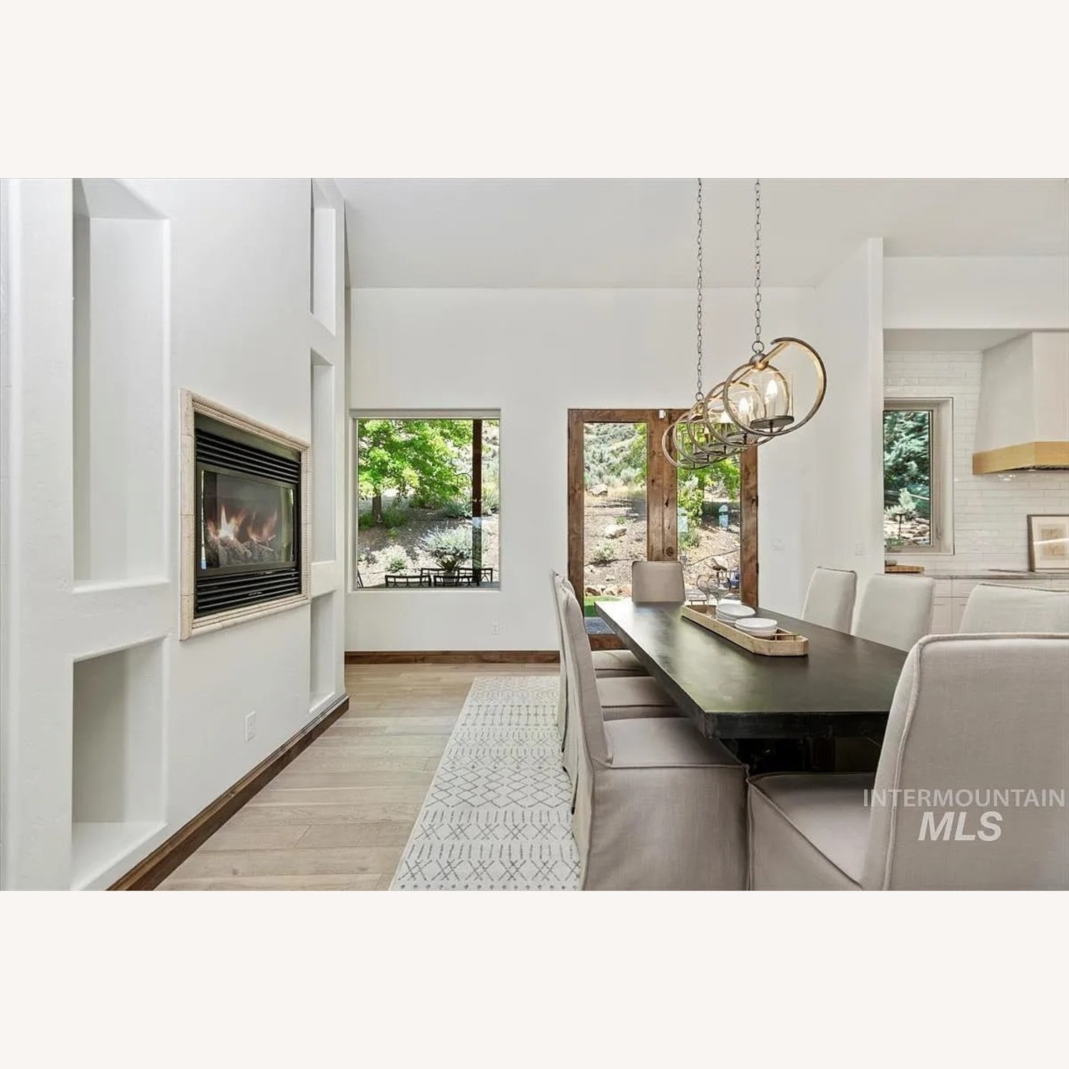 Modern Metal Dining Table - image-2