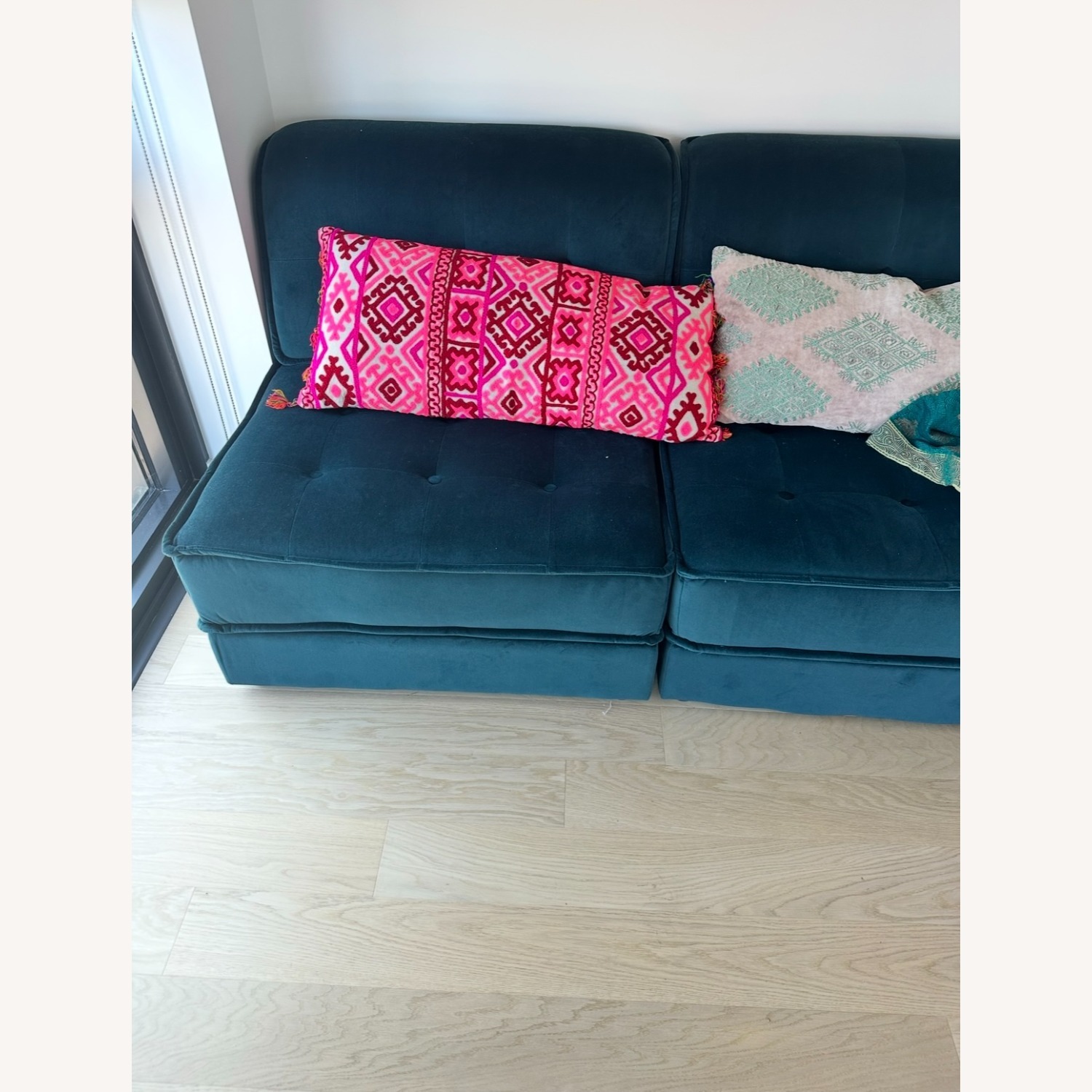 Velvet Emerald Loveseat from Target x Bungalow - image-2