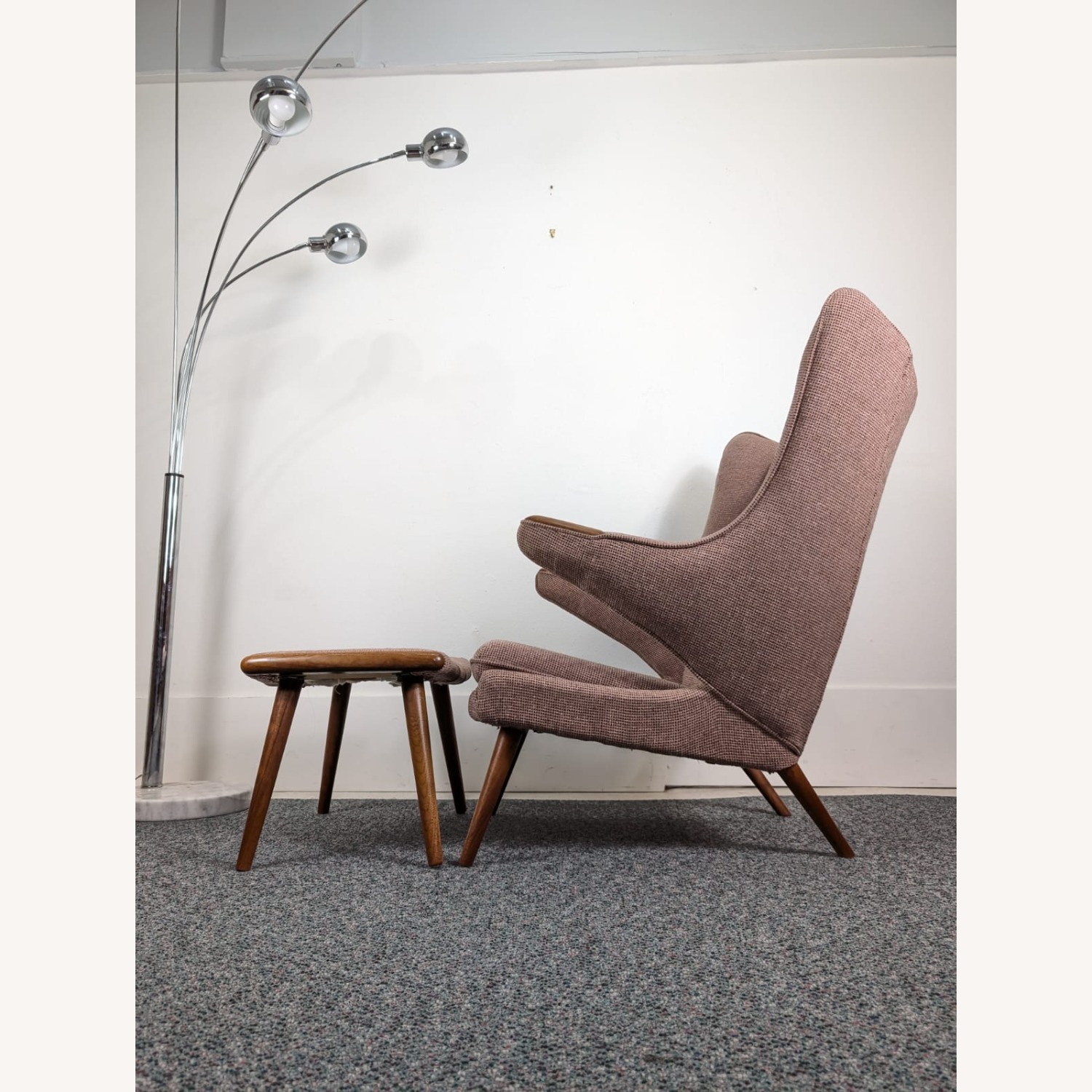 Danish Modern Papa Bear Chair Style of Hans Wegner - image-8