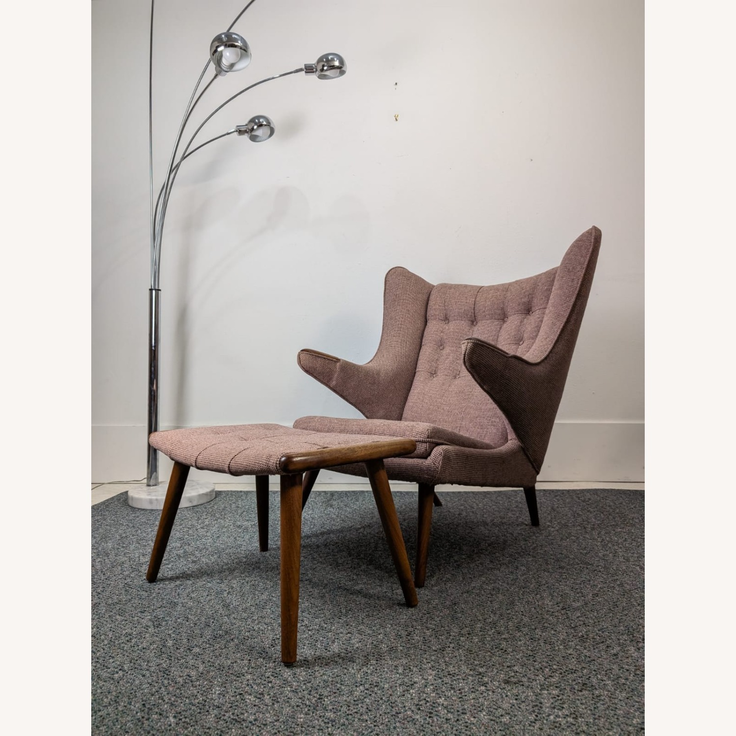 Danish Modern Papa Bear Chair Style of Hans Wegner - image-6